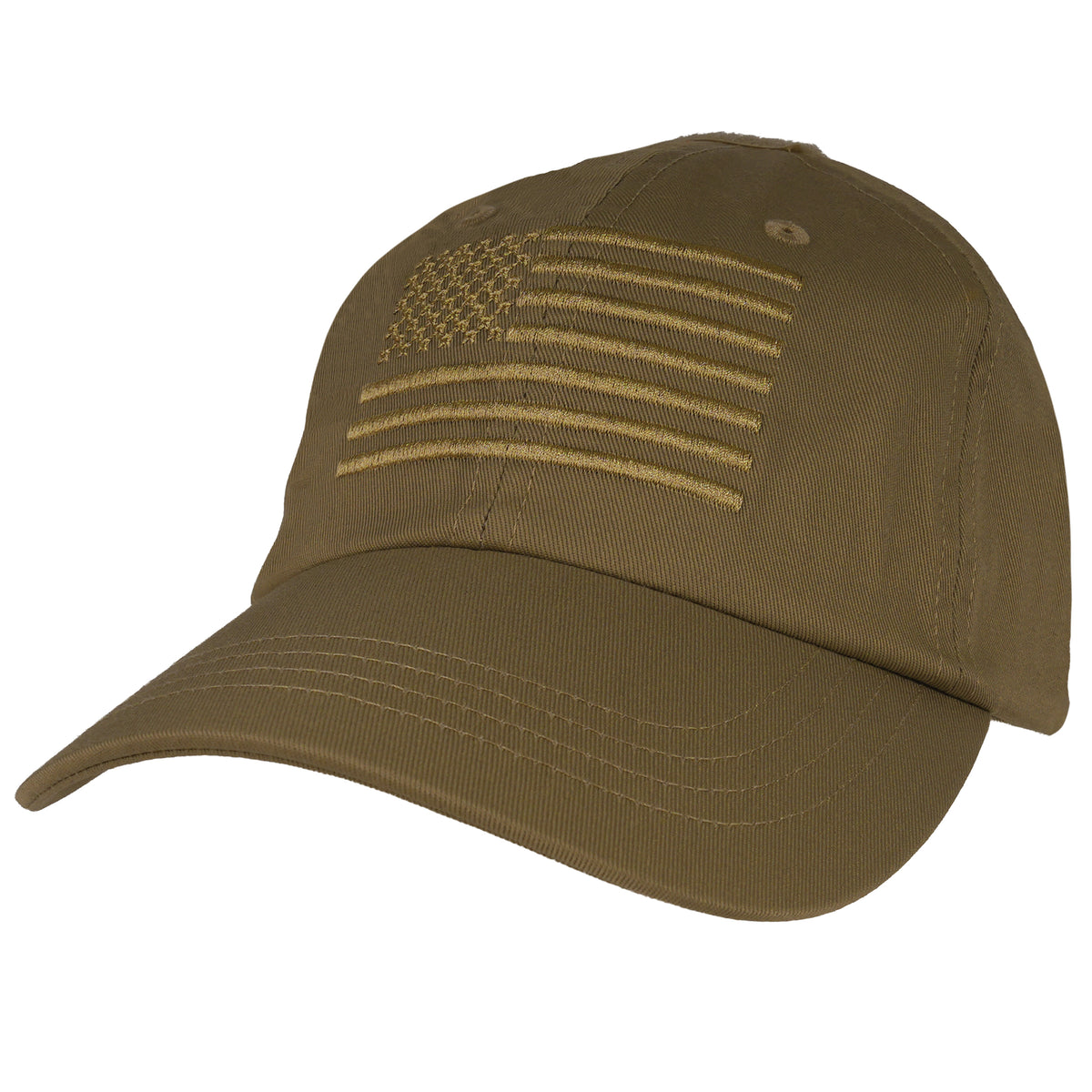 Rothco Tactical Operator Cap With US Flag - Color : Coyote Brown