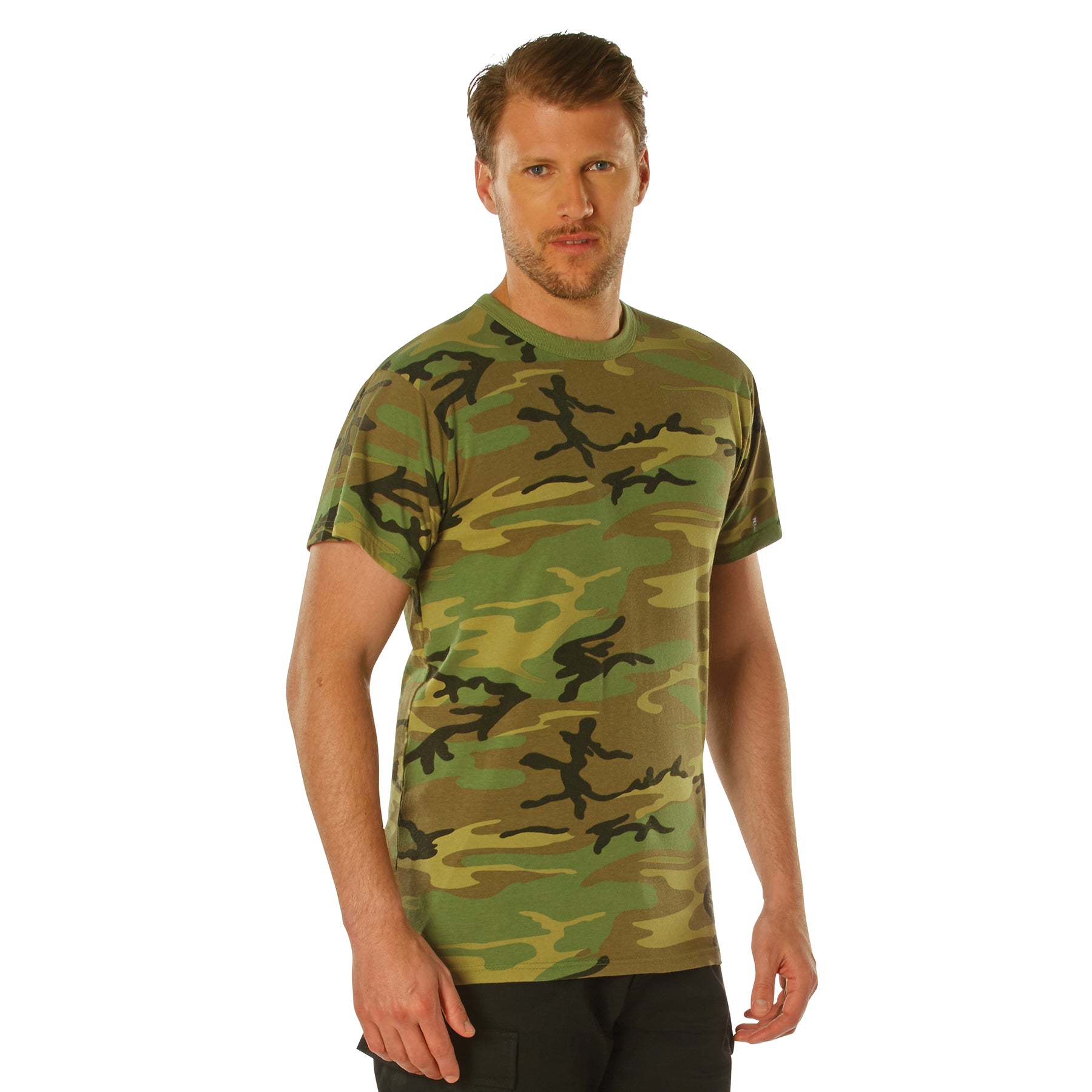 Rothco Vintage Camo T-Shirt - Color : Woodland Camo, Size : 4XL