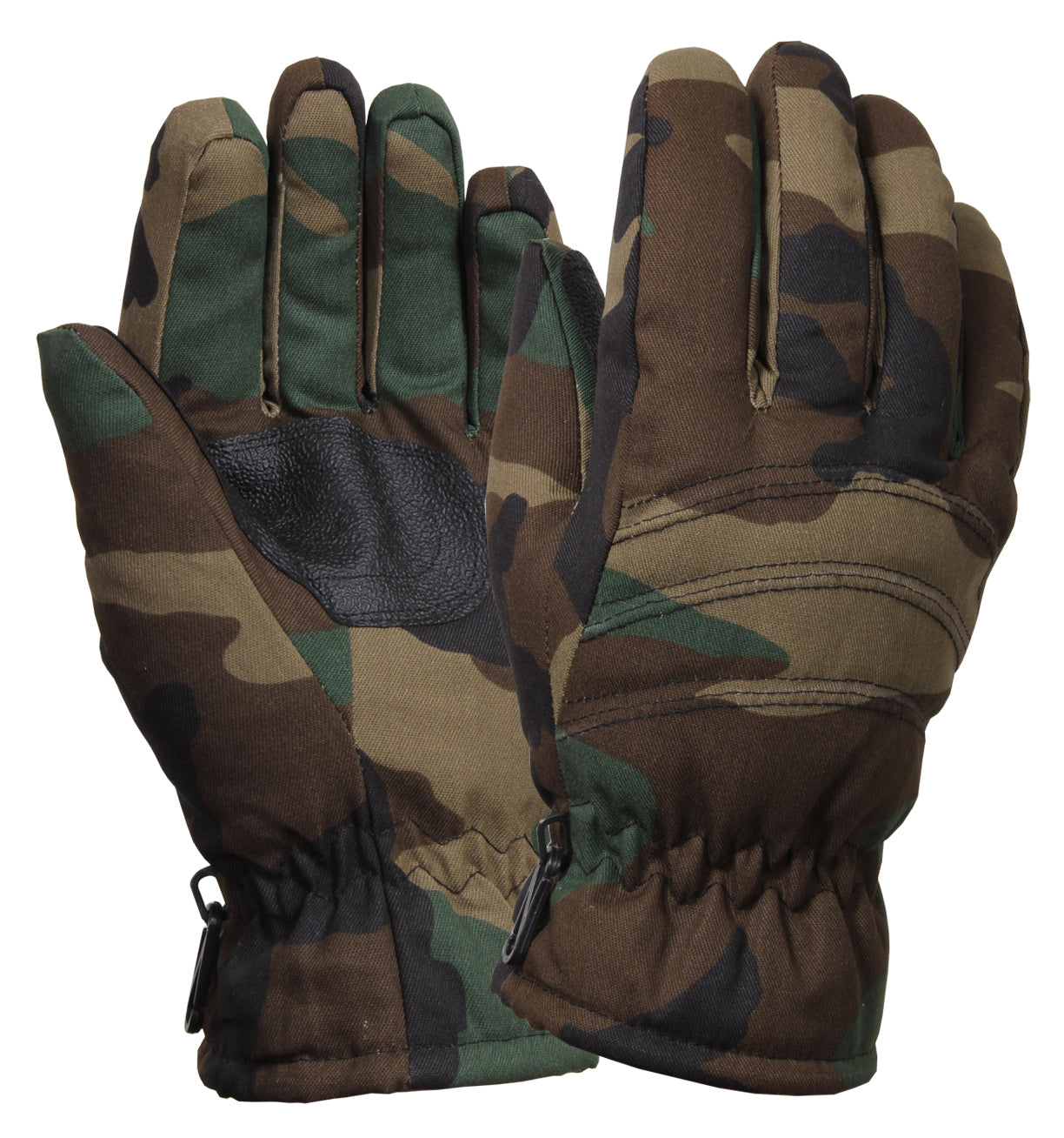 Rothco Insulated Hunting Gloves - Color : Woodland Camo, Size : L