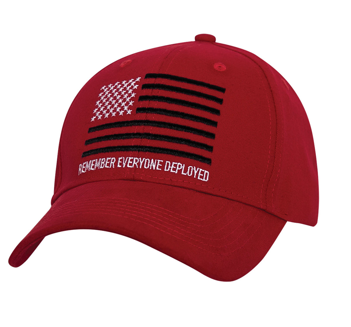 Rothco R.E.D. (Remember Everyone Deployed) Low Profile Cap - Color : Red