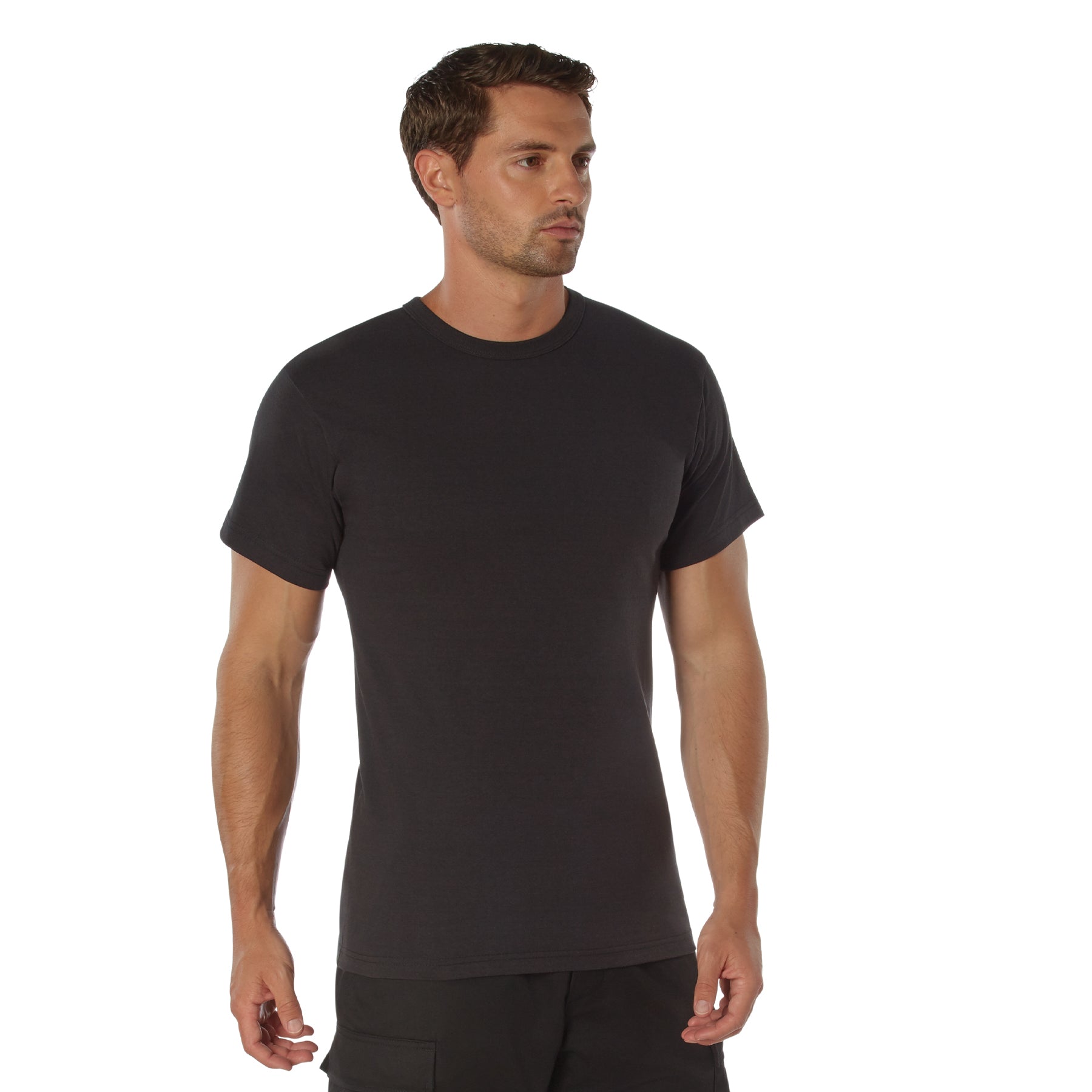 Rothco Heavyweight T-Shirt - Color : Black, Size : 3XL
