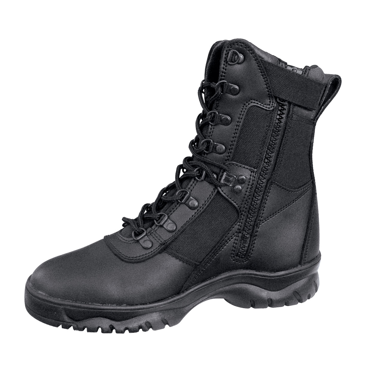 Rothco Forced Entry Tactical Boot With Side Zipper - 8 Inch - Shoe Size : 3