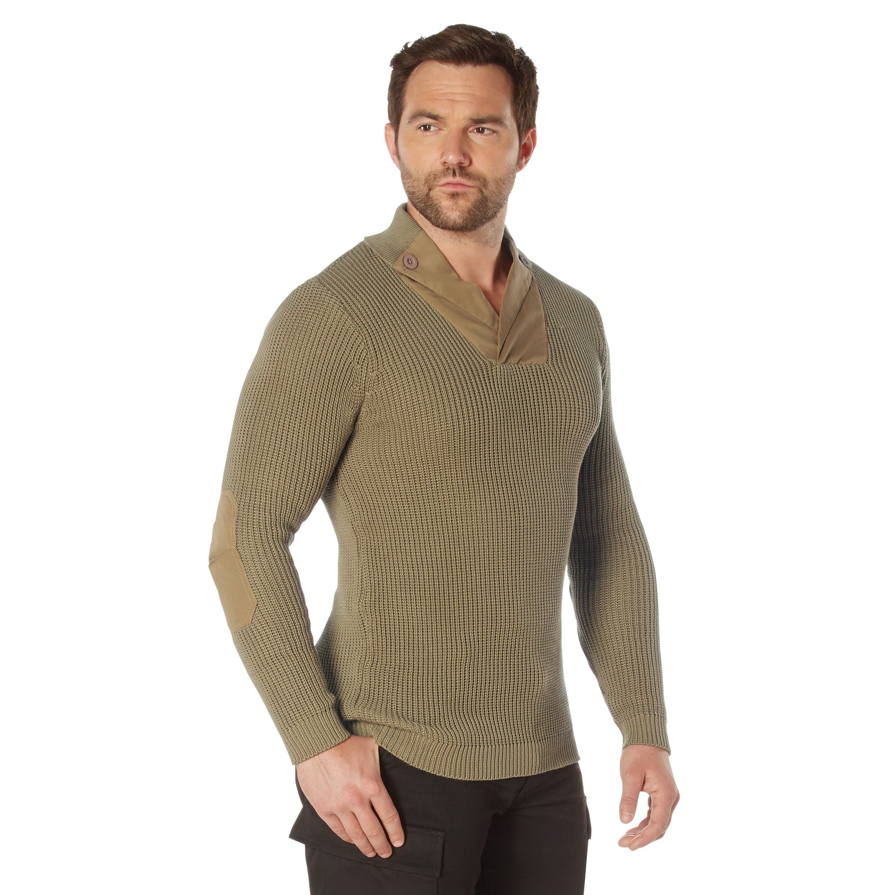 Rothco WWII Vintage Mechanics Sweater - Khaki - Size : 3XL