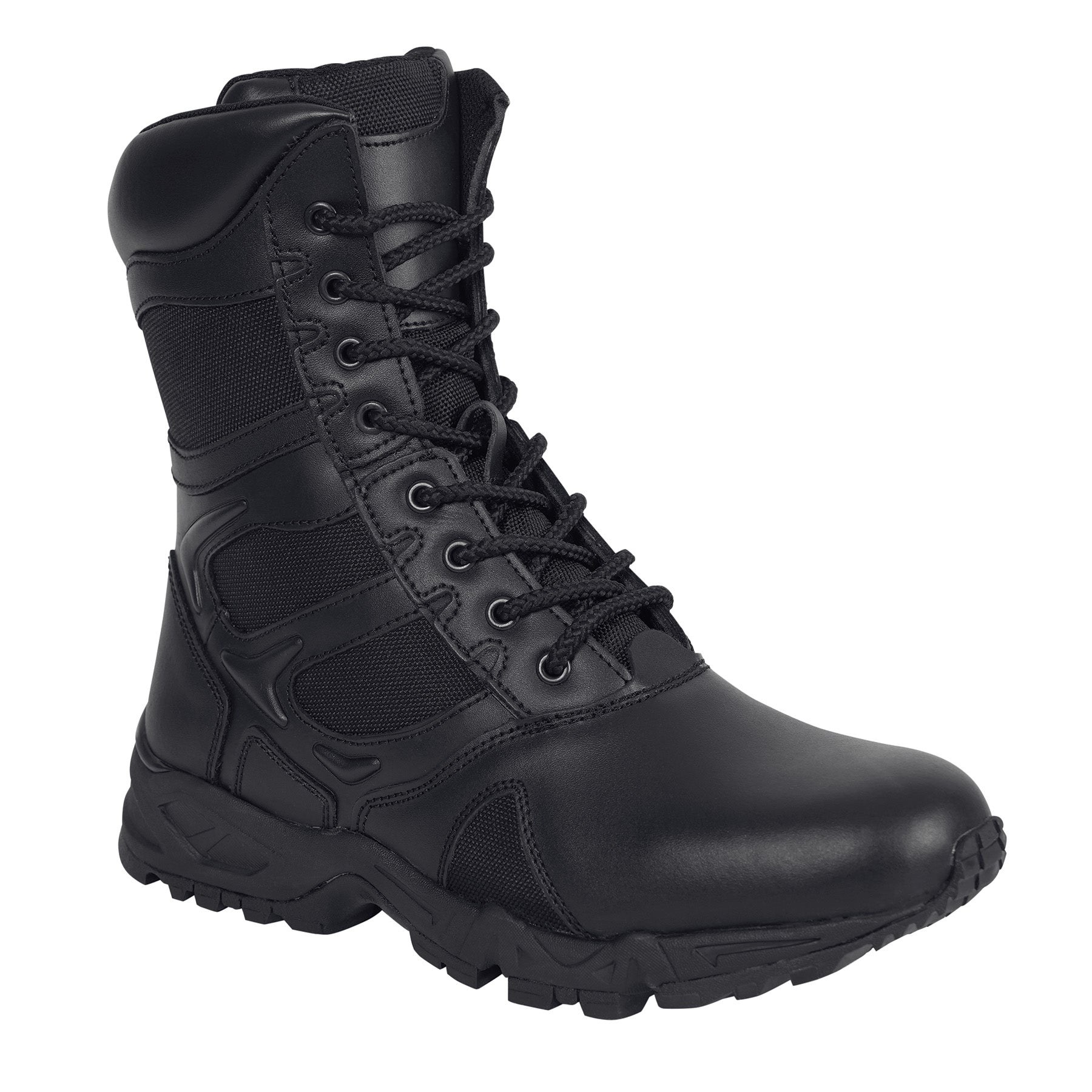 Rothco Forced Entry Deployment Boot With Side Zipper - 8 Inch - Shoe Size : 12, Width : Wide
