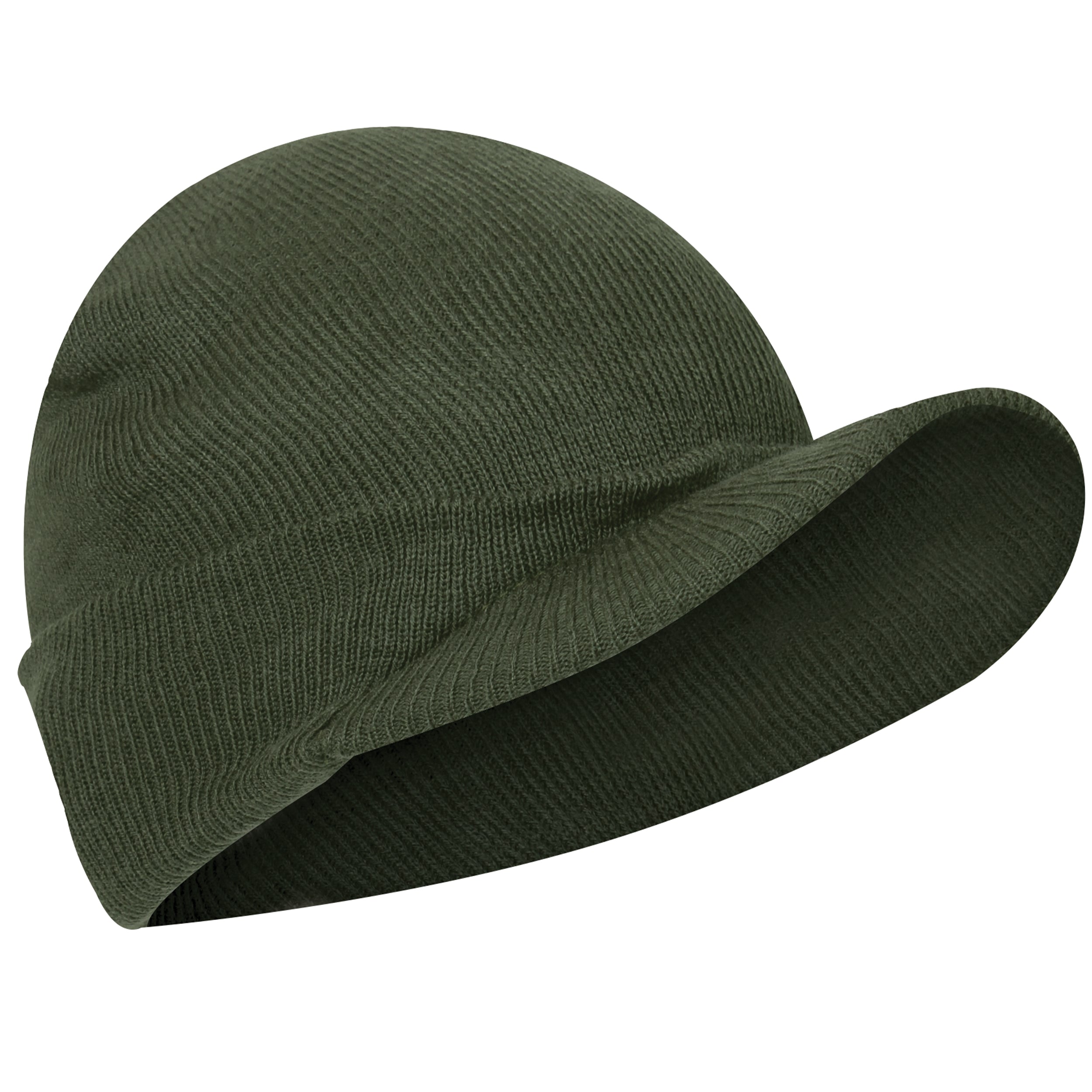 Rothco WWII M1941 Acrylic Knit Watch Cap with Brim - Color : Olive Drab