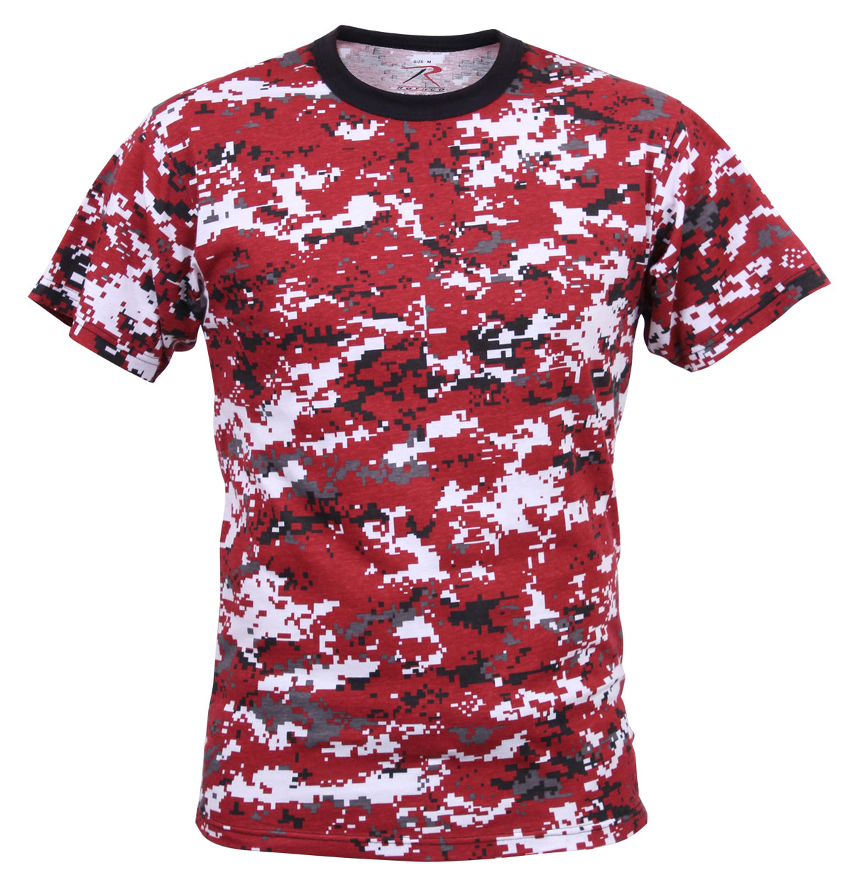 Rothco Digital Camo T-Shirt - Color : Red Digital Camo, Size : S