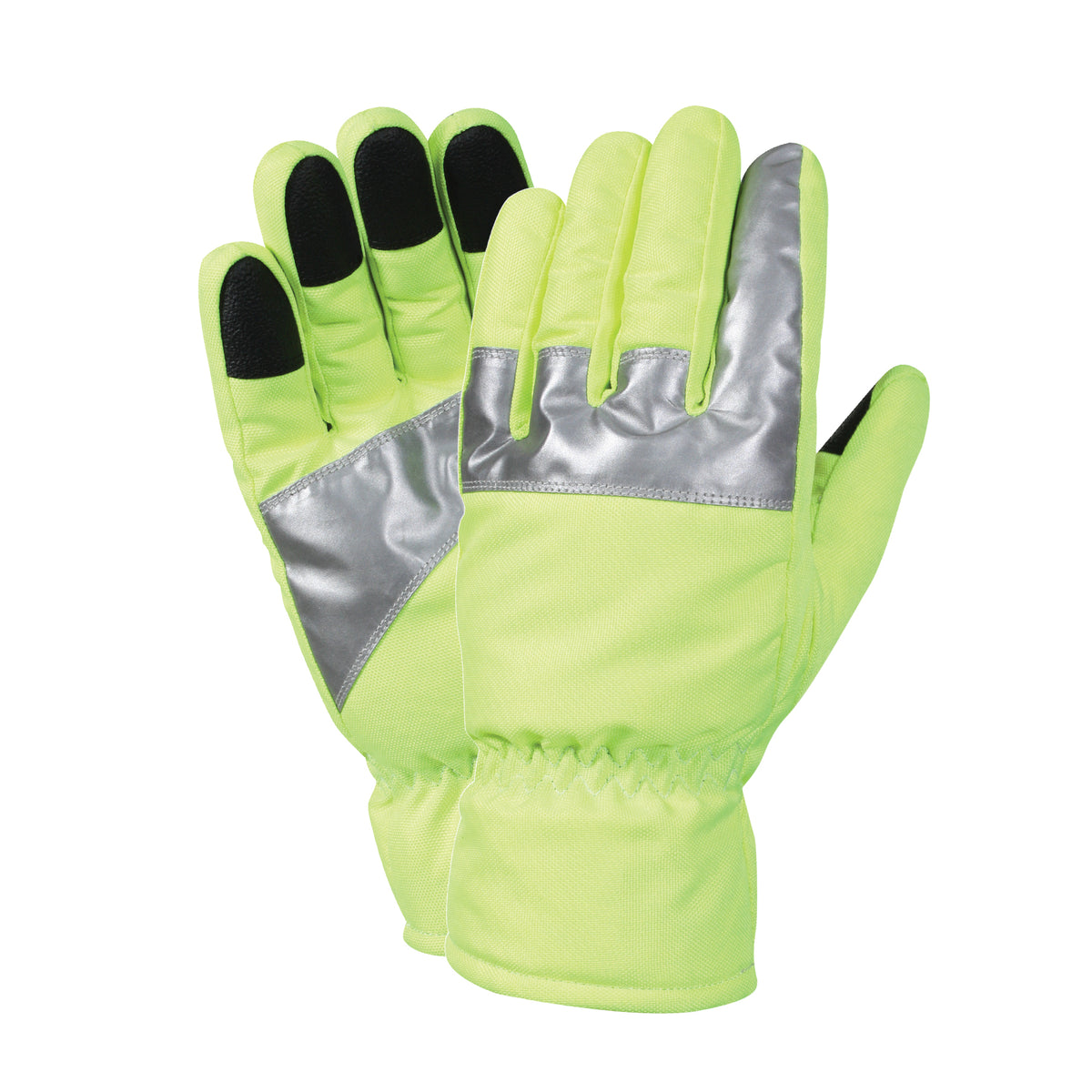 Rothco Safety Green Gloves With Reflective Tape - Size : XL