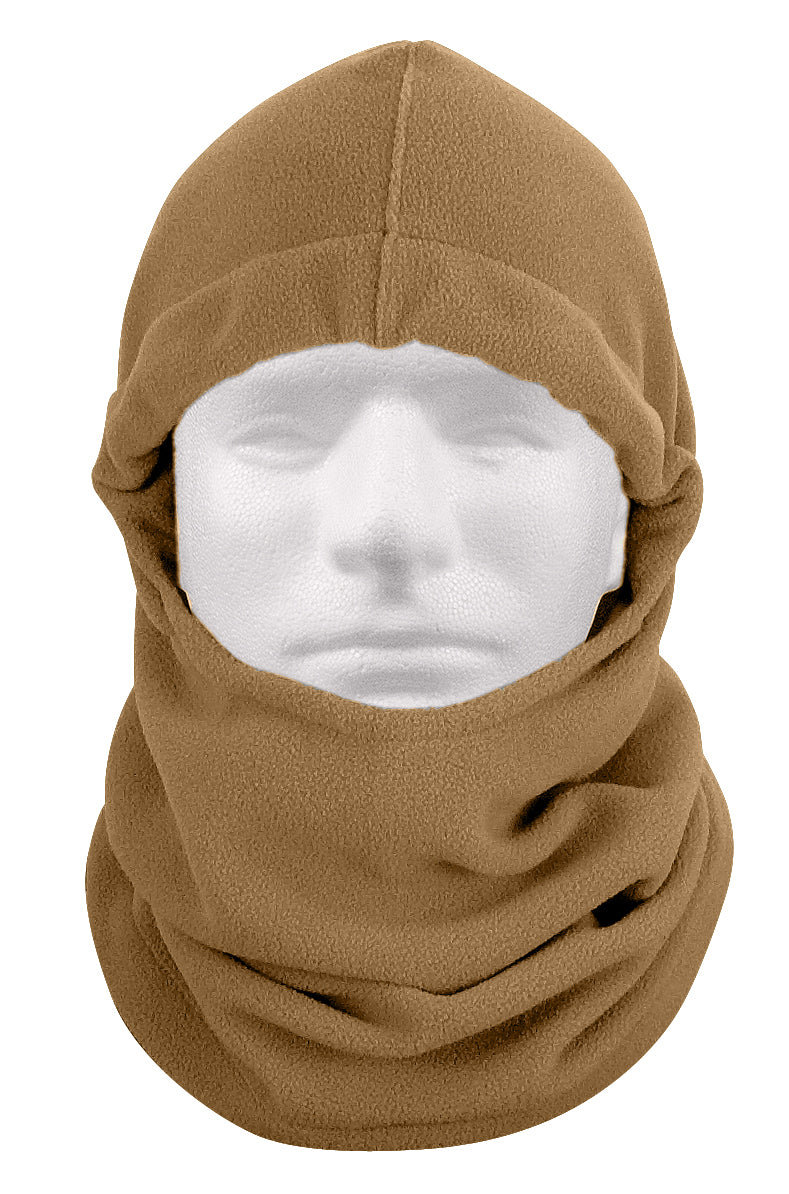 Rothco Polar Fleece Adjustable Balaclava - Color : Coyote Brown