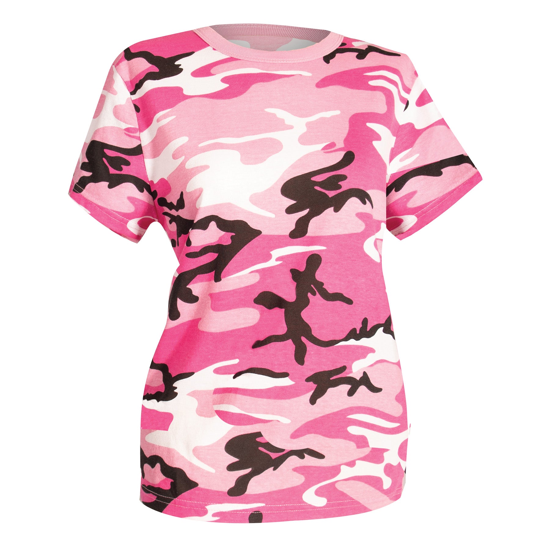 Rothco Womens Long Length Camo T-Shirt - Color : Pink Camo, Size : 2XL