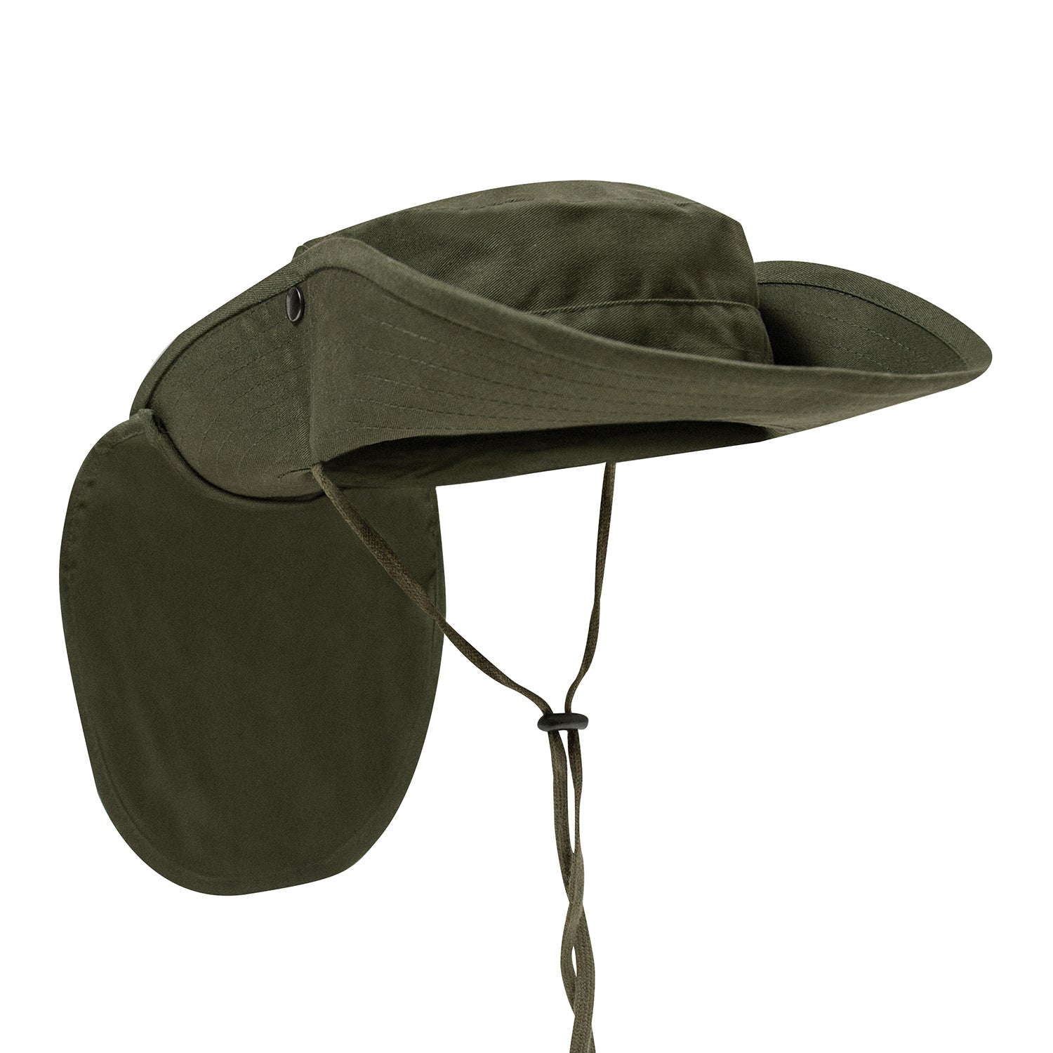 Rothco Adjustable Boonie Hat With Neck Cover - Color : Olive Drab