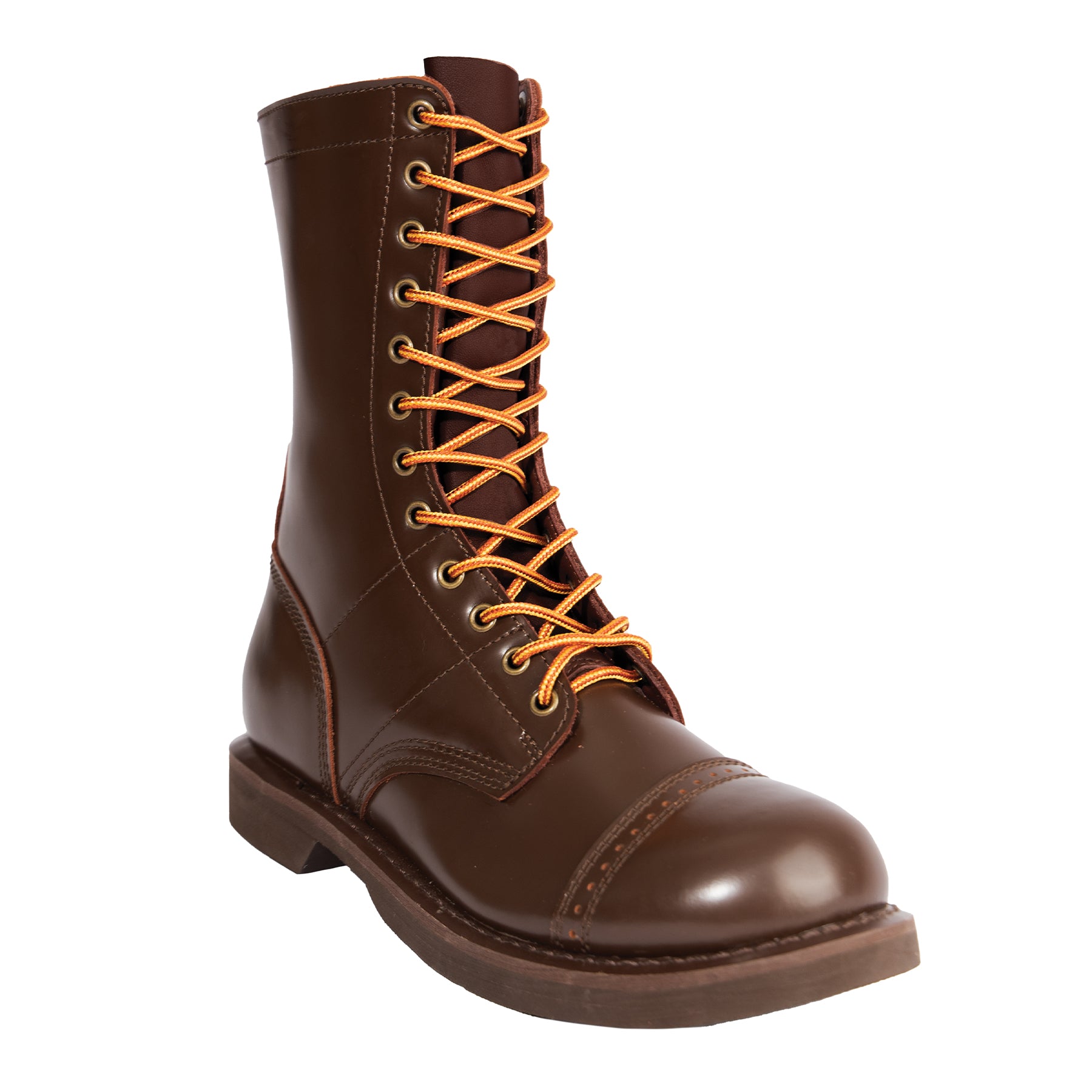 Rothco Brown Leather Jump Boot - 10 Inches - Shoe Size : 11.5