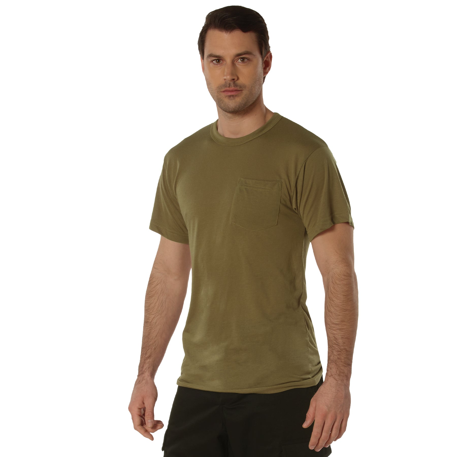 Rothco Moisture Wicking Pocket T-Shirt - Color : Brown, Size : 3XL