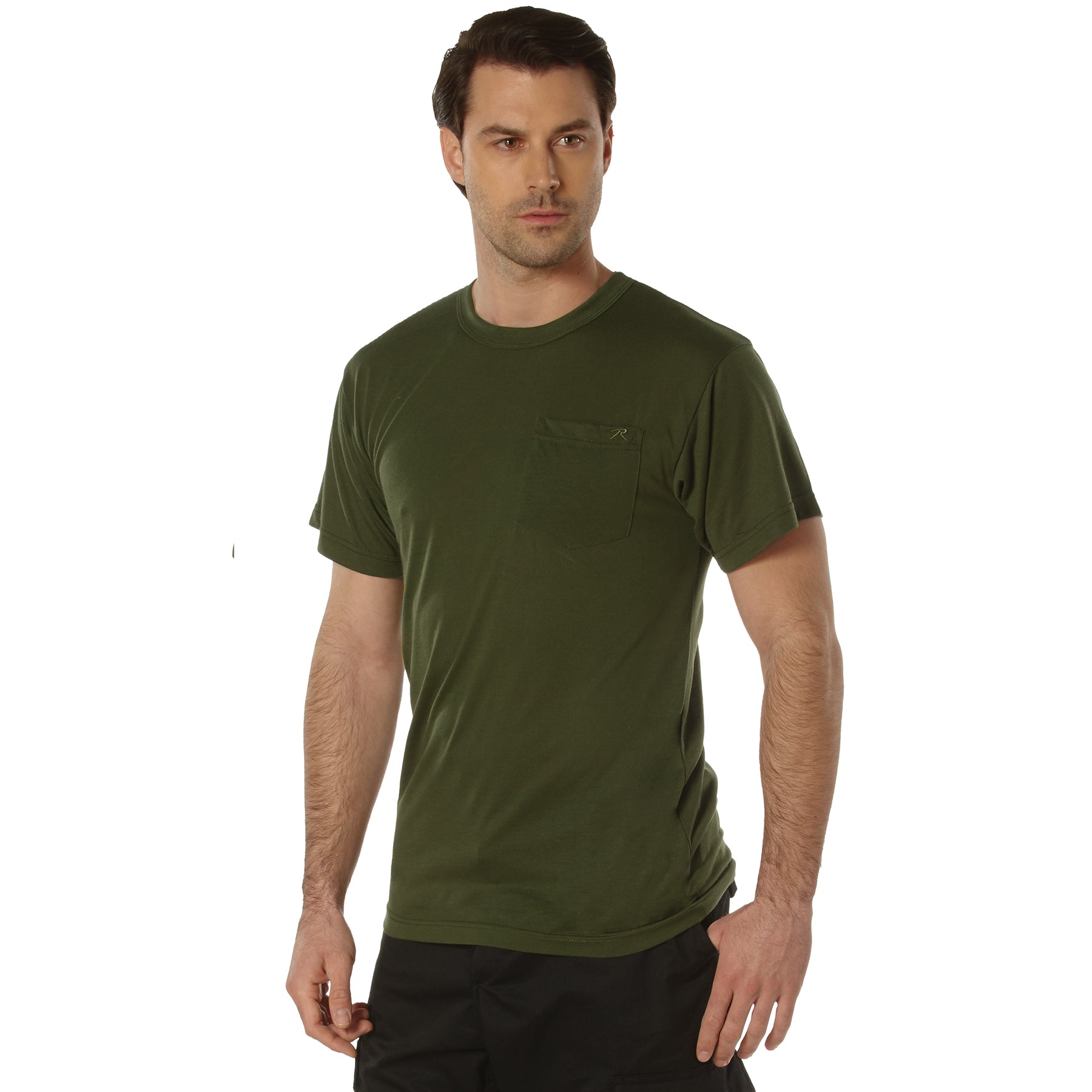 Rothco Moisture Wicking Pocket T-Shirt - Color : Olive Drab, Size : 3XL