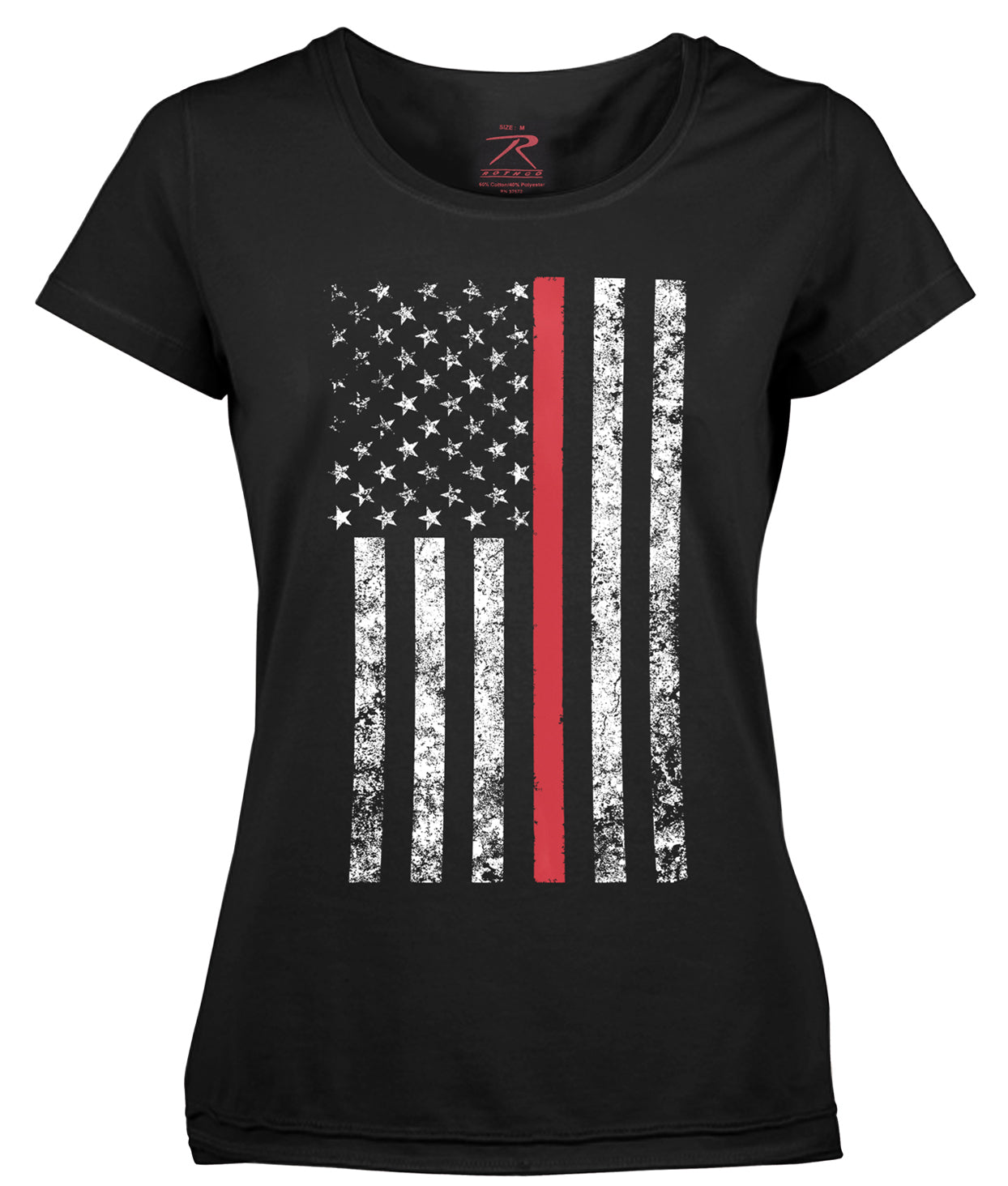 Rothco Womens Thin Red Line Longer T-Shirt - Size : 2XL