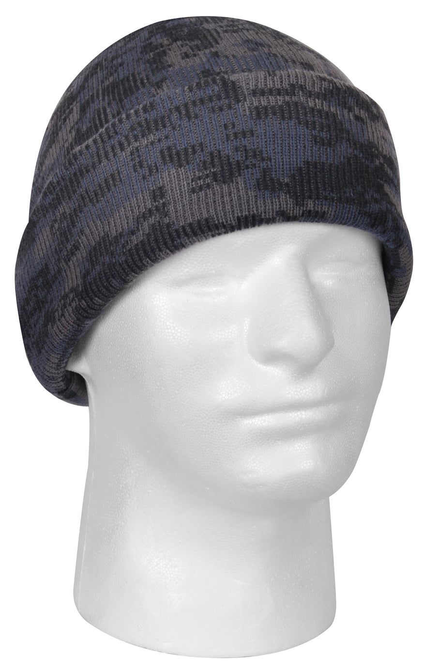 Rothco Deluxe Camo Watch Cap - Color : Midnight Digital Camo