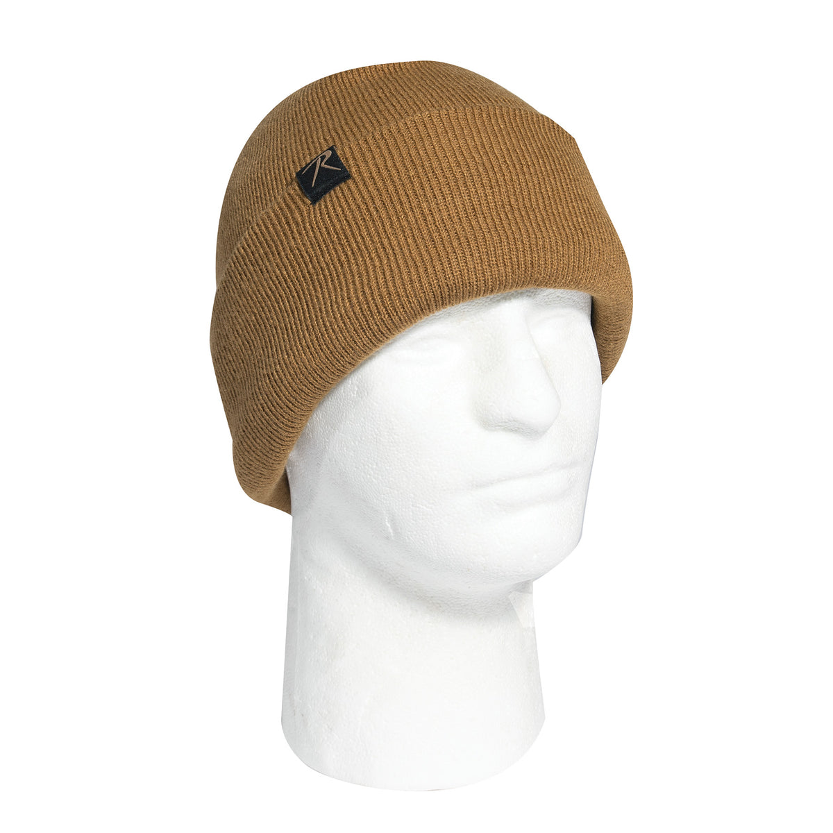 Rothco Deluxe Fine Knit Fleece-Lined Watch Cap - Color : Coyote Brown