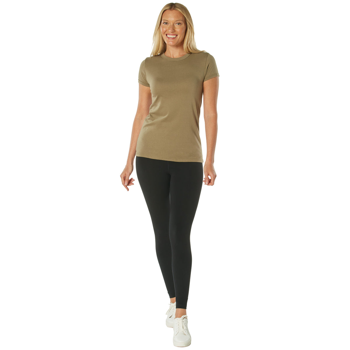 Rothco Womens Longer T-shirt - Coyote Brown - Size : 2XL