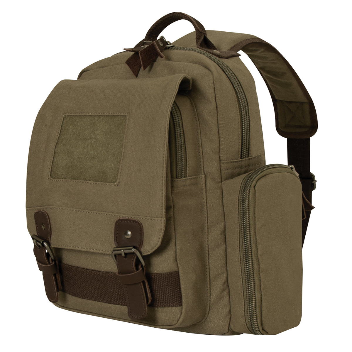 Rothco Vintage Canvas Sling Backpack - Color : Vintage Olive Drab