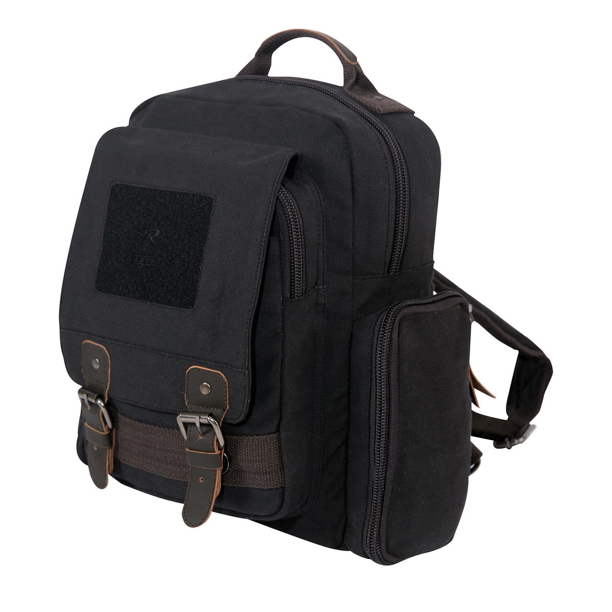 Rothco Vintage Canvas Sling Backpack - Color : Black