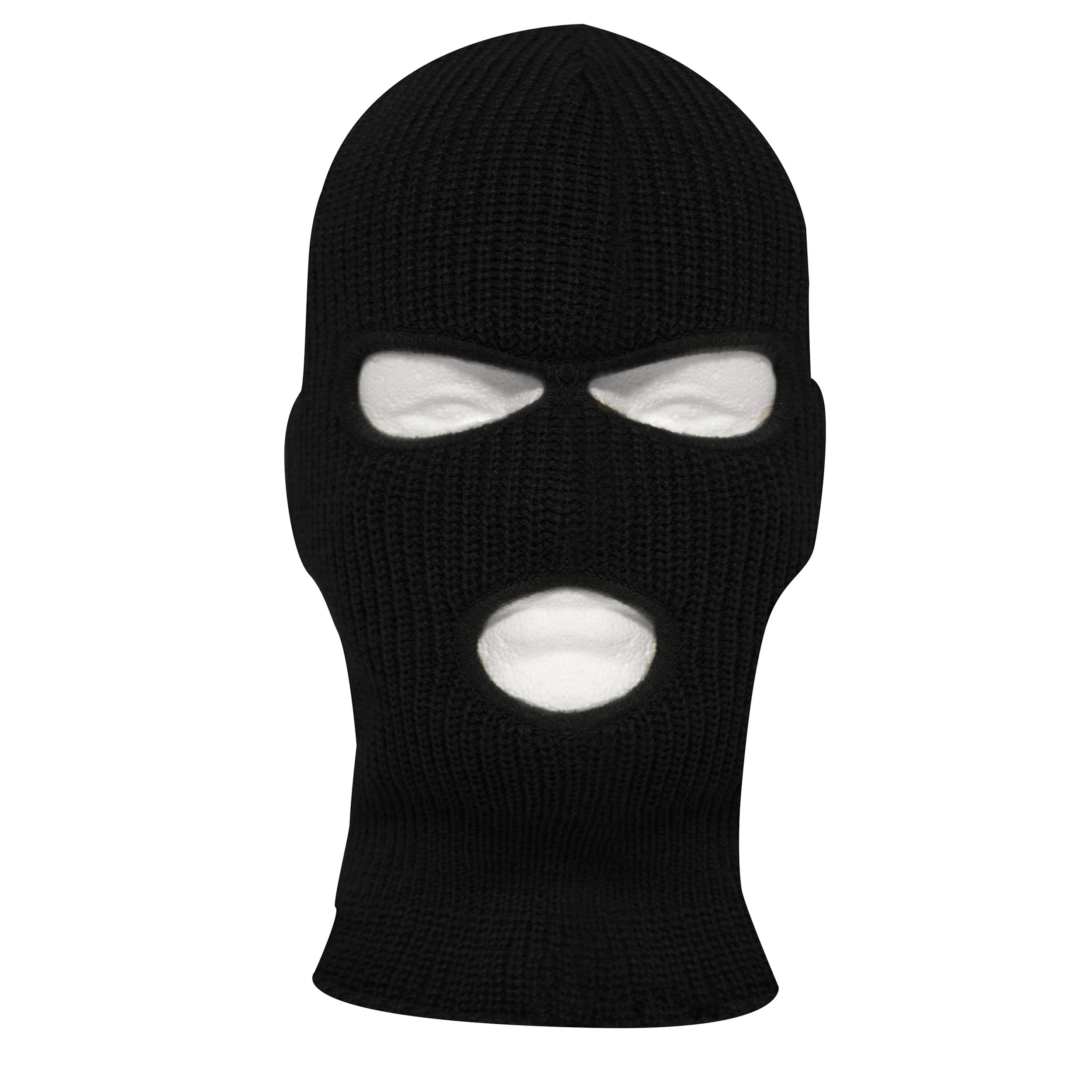 Rothco Fine Knit Three Hole Facemask - Color : Black