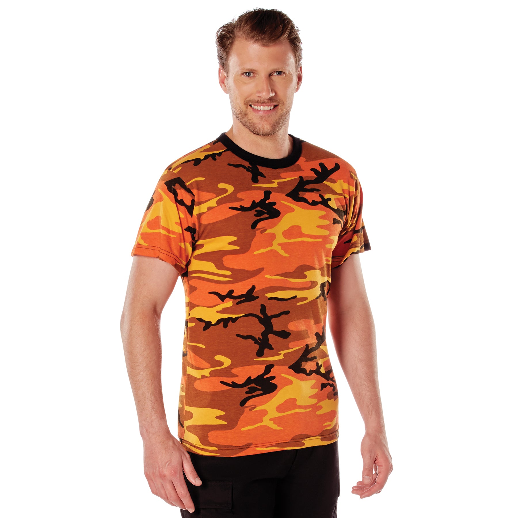 Rothco Camo T-Shirt - Color : Savage Orange Camo, Size : 3XL