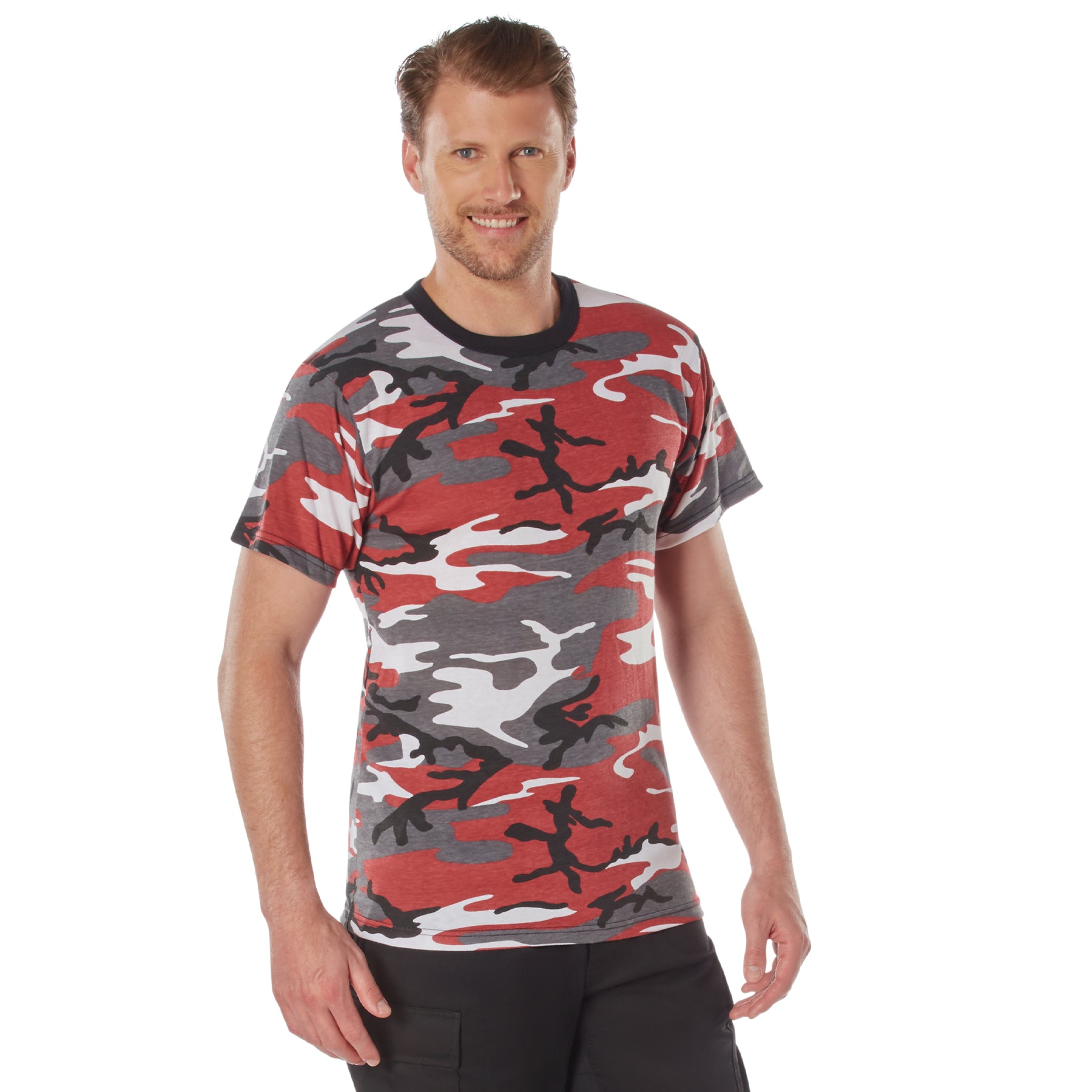 Rothco Camo T-Shirt - Color : Red Camo, Size : 3XL