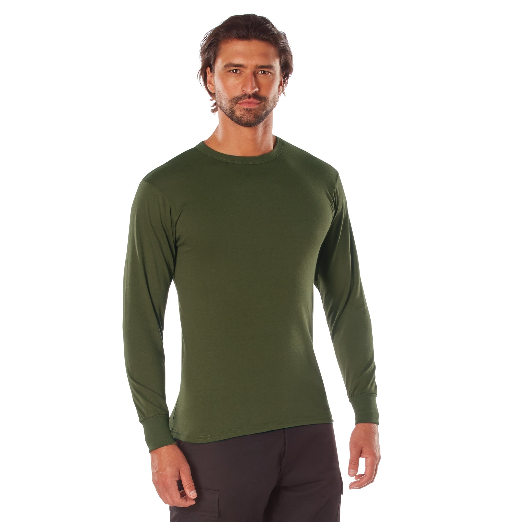 Rothco Long Sleeve Solid T-Shirt - Color : Olive Drab, Size : 2XL
