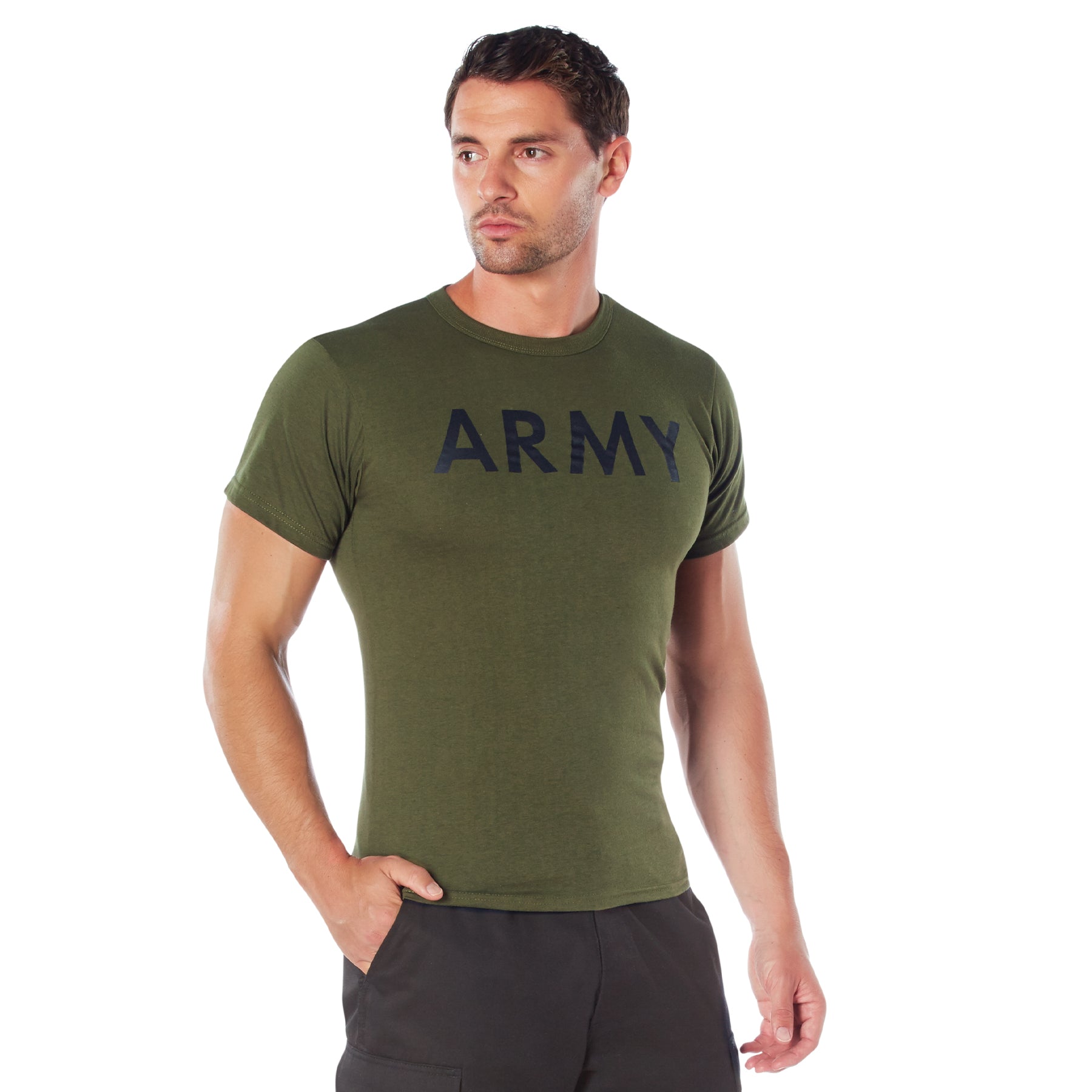 Rothco Olive Drab Military Physical Training T-Shirts - Size : 3XL