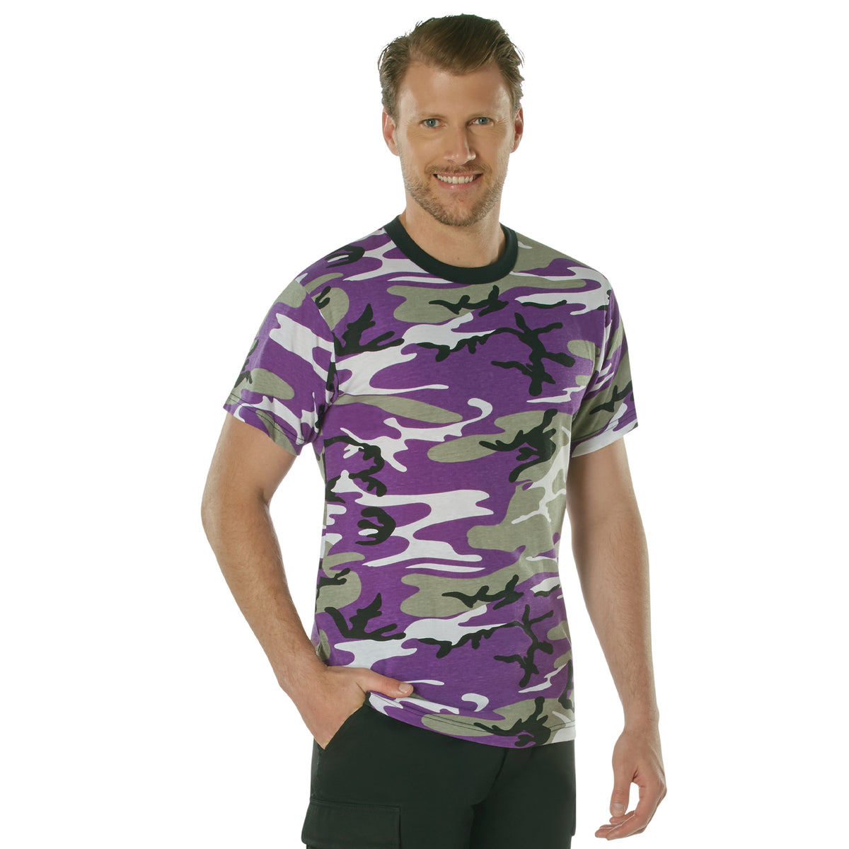 Rothco Camo T-Shirt - Color : Ultra Violet Camo, Size : 3XL