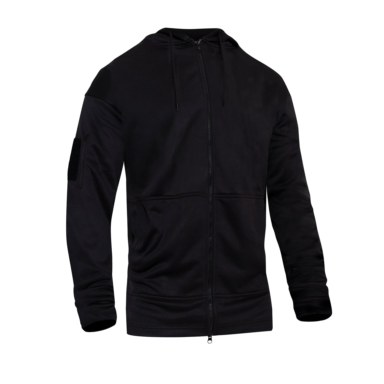 Rothco Concealed Carry Zippered Hoodie - Black - Size : XL
