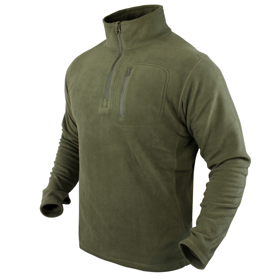 Vêtement tactique Condor — Quarter Zip Pullover — Vert olive / L