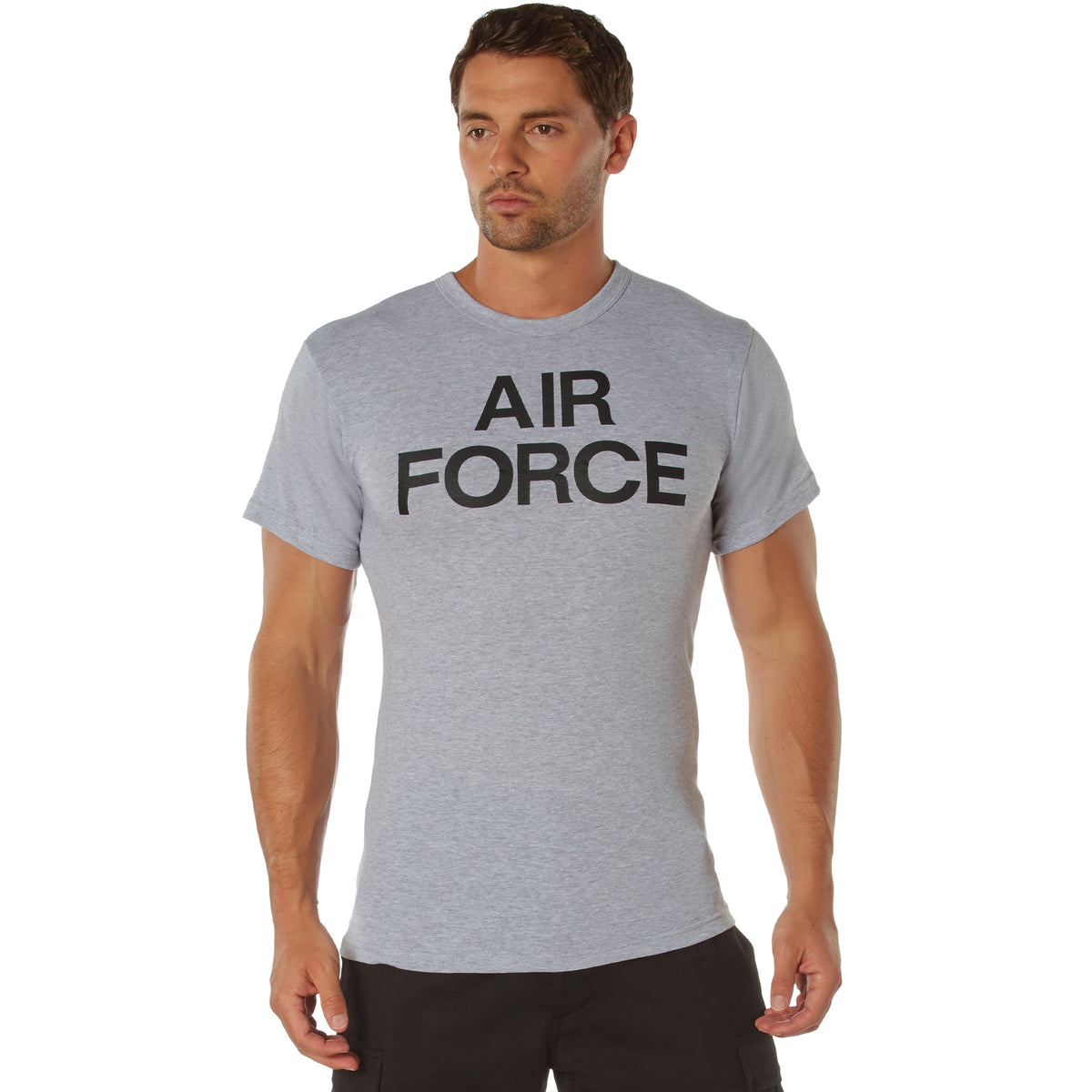 Rothco Grey Physical Training T-Shirt - Size : 2XL, Emblem : Air Force
