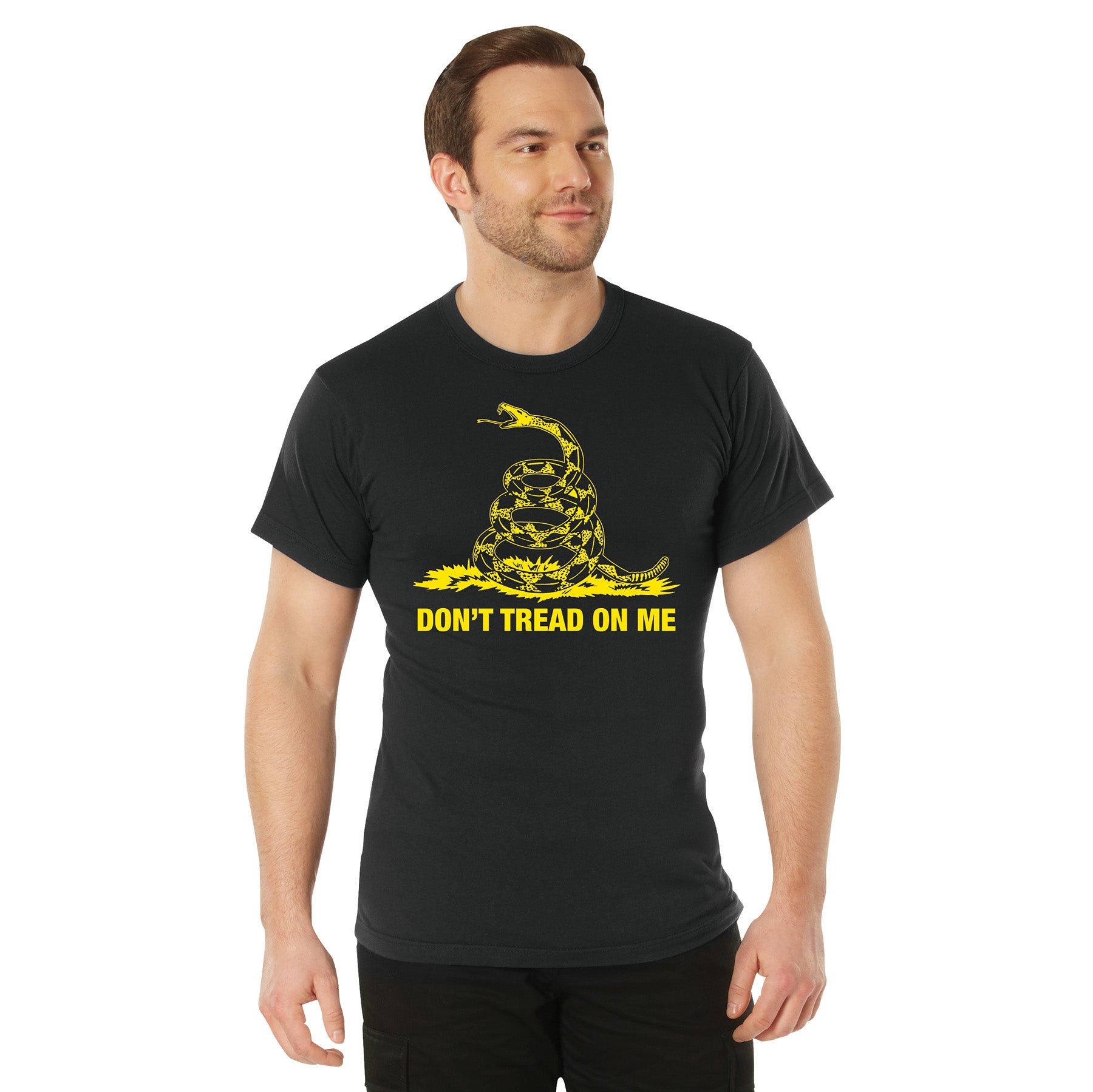 Rothco Don't Tread On Me T-Shirt - Color : Black, Size : 3XL