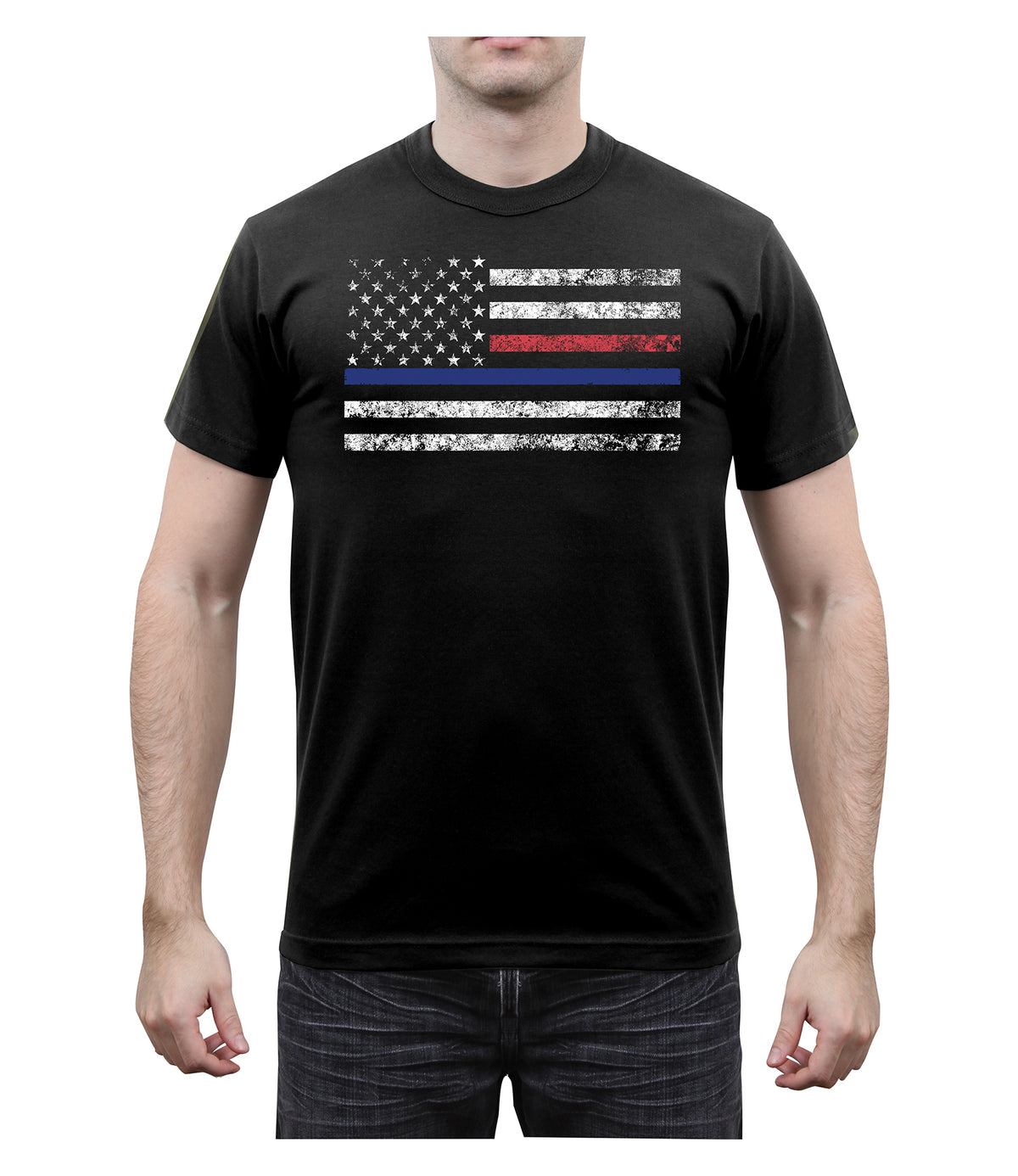Rothco Thin Blue Line & Thin Red Line T-shirt - Size : 2XL