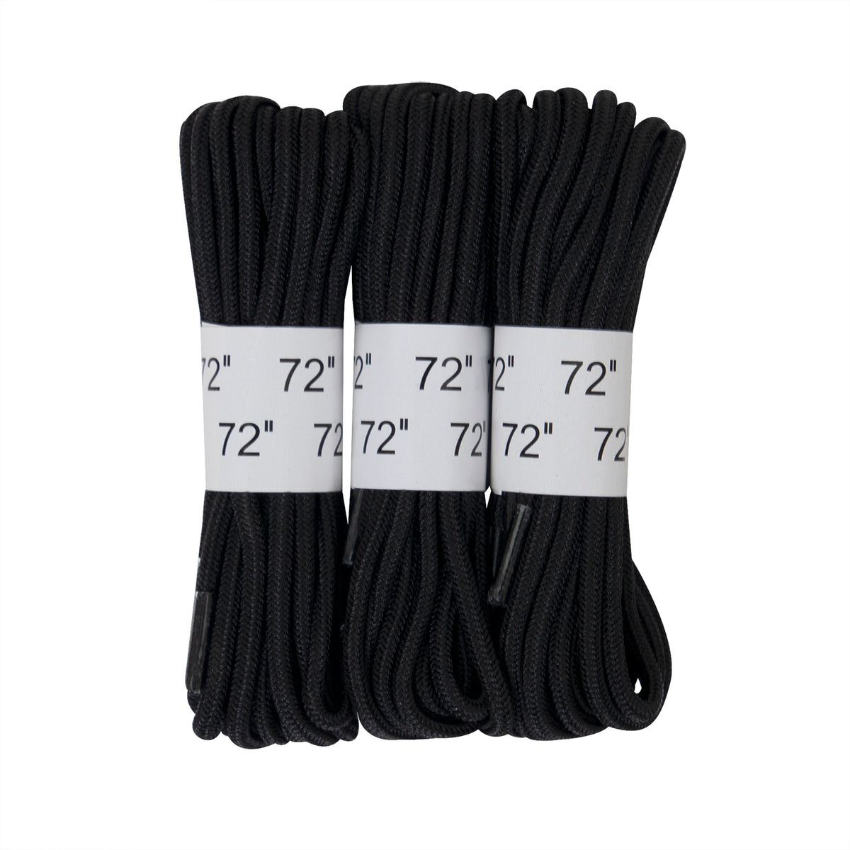 Rothco 72" Boot Laces - 3 Pack - Color : Black