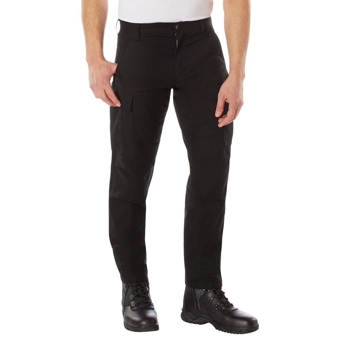 Rothco Active Flex Canvas Work Pant - Color : Black, Size : 44W x 34L