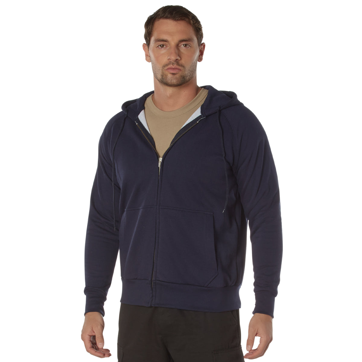 Rothco Thermal Lined Full-Zip Hoodie - Color : Navy Blue, Size : 3XL