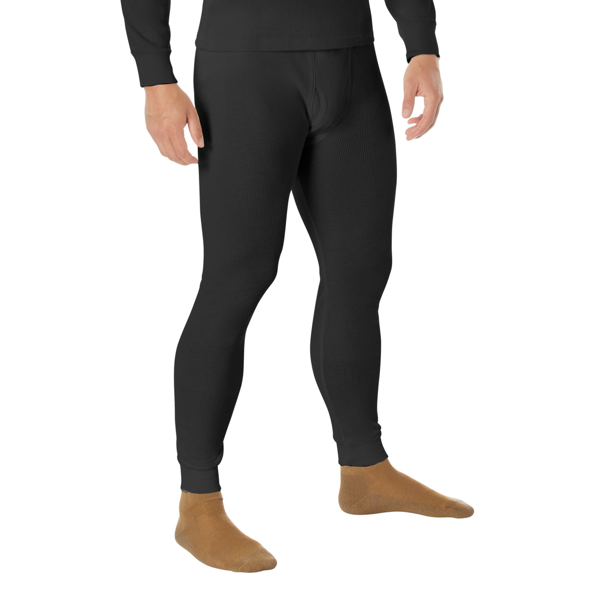 Rothco Thermal Knit Underwear Bottoms - Color : Black, Size : 3XL