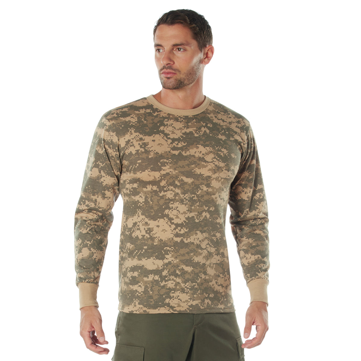 Rothco Long Sleeve Digital Camo T-Shirt - Color : ACU Digital Camo, Size : 4XL