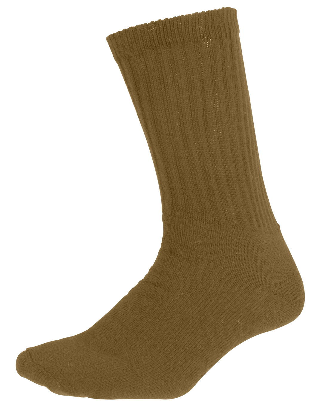 Rothco Athletic Crew Socks - Color : Coyote Brown, Size : 10 - 13
