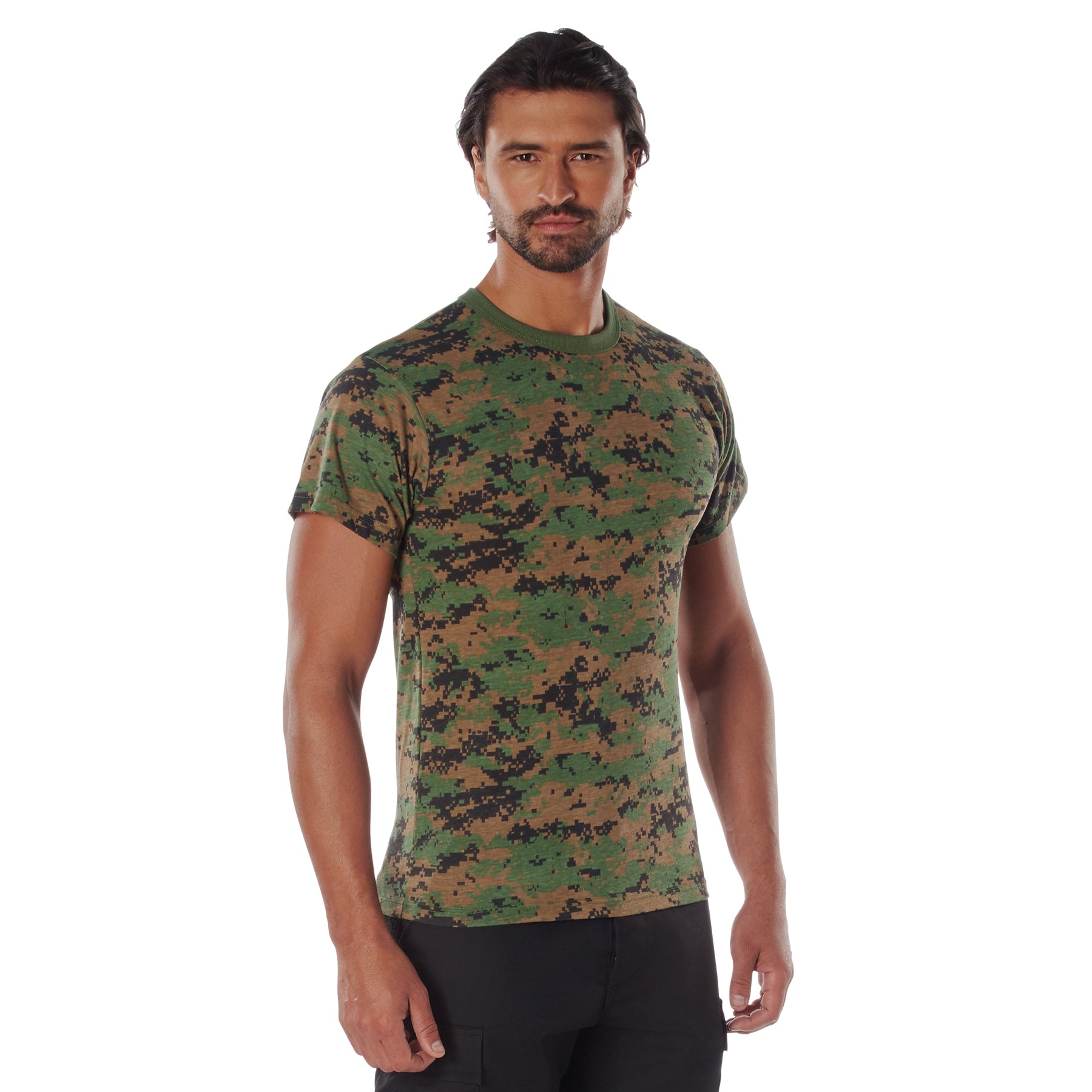 Rothco Digital Camo T-Shirt - Color : Woodland Digital Camo, Size : 4XL