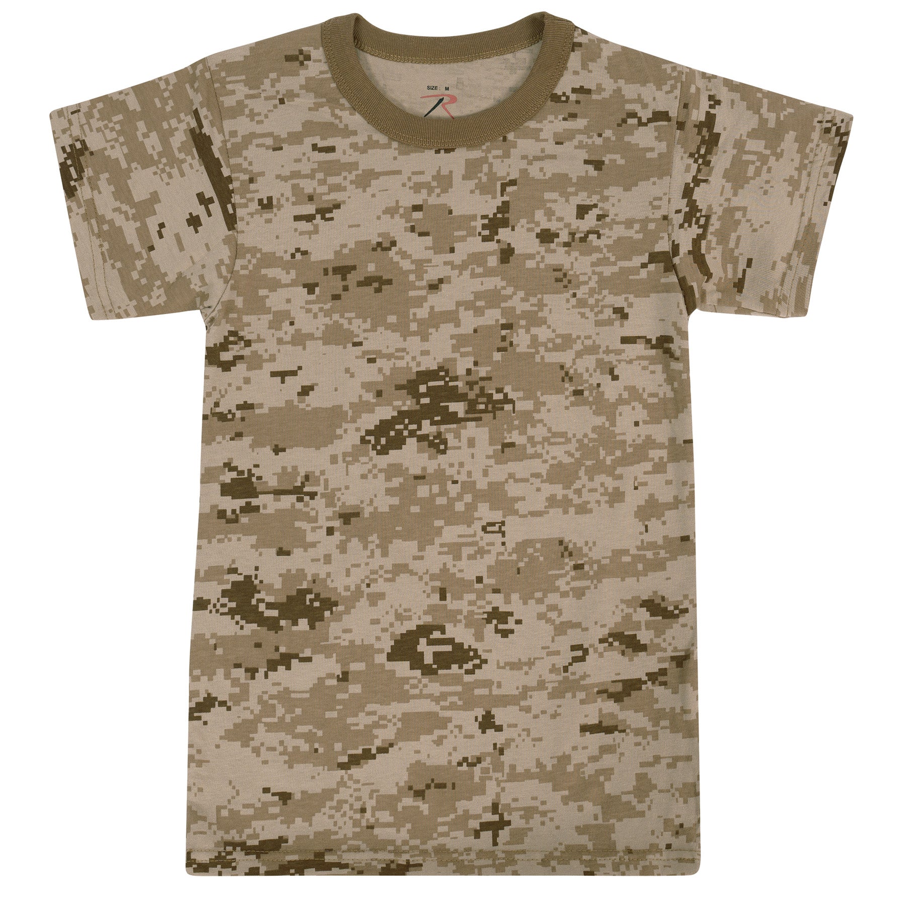 Rothco Kids Digital Camo T-Shirt - Color : Desert Digital Camo, Size : XL