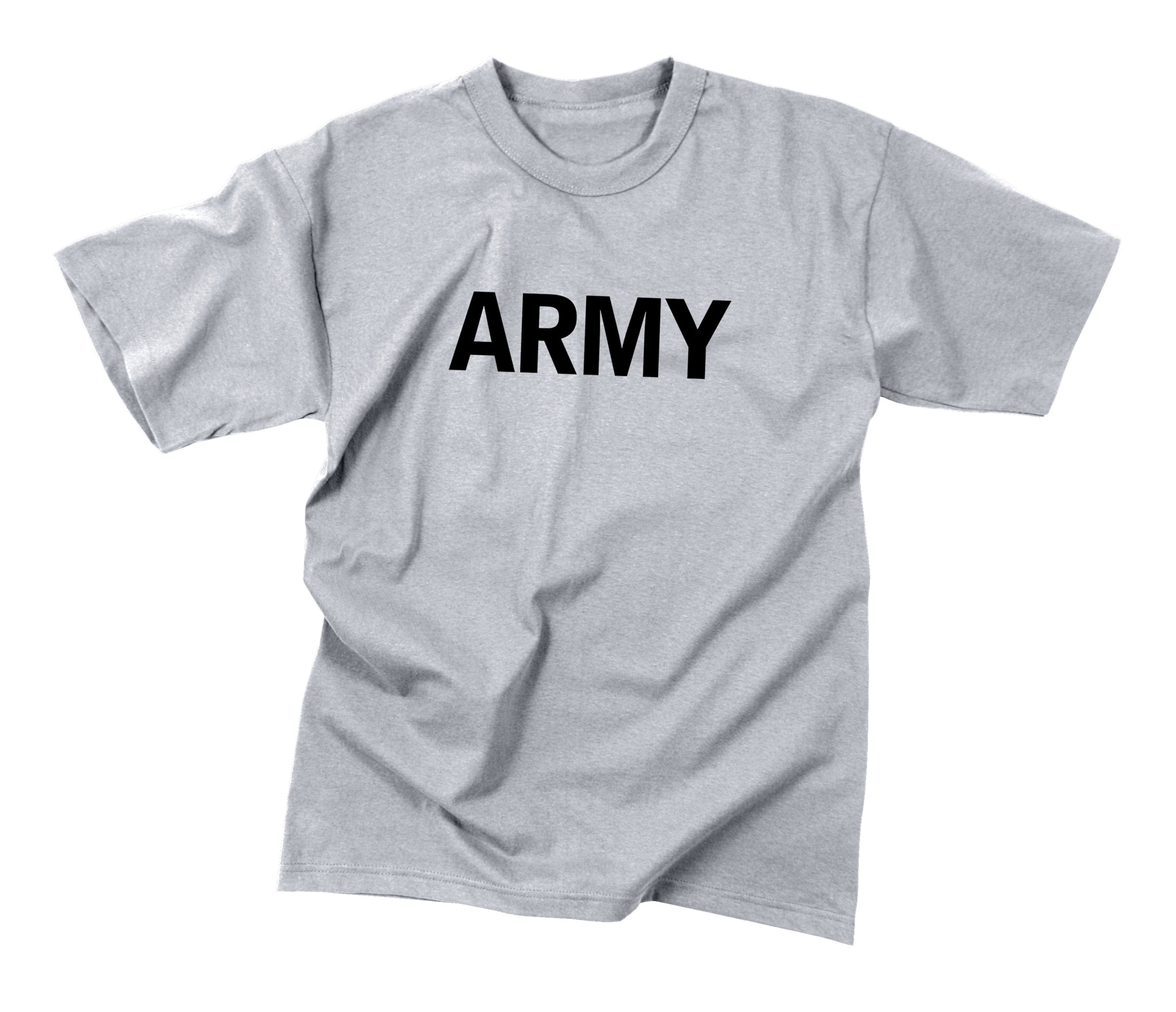 Rothco Kids Army Physical Training T-Shirt - Color : Grey, Size : XL