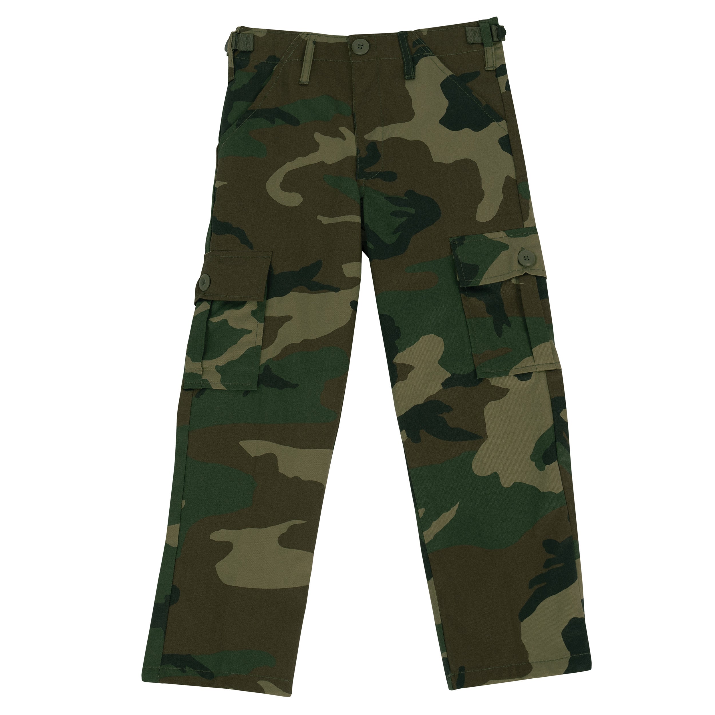 Rothco Kids Cargo Pants - Color : Woodland Camo, Size : 20