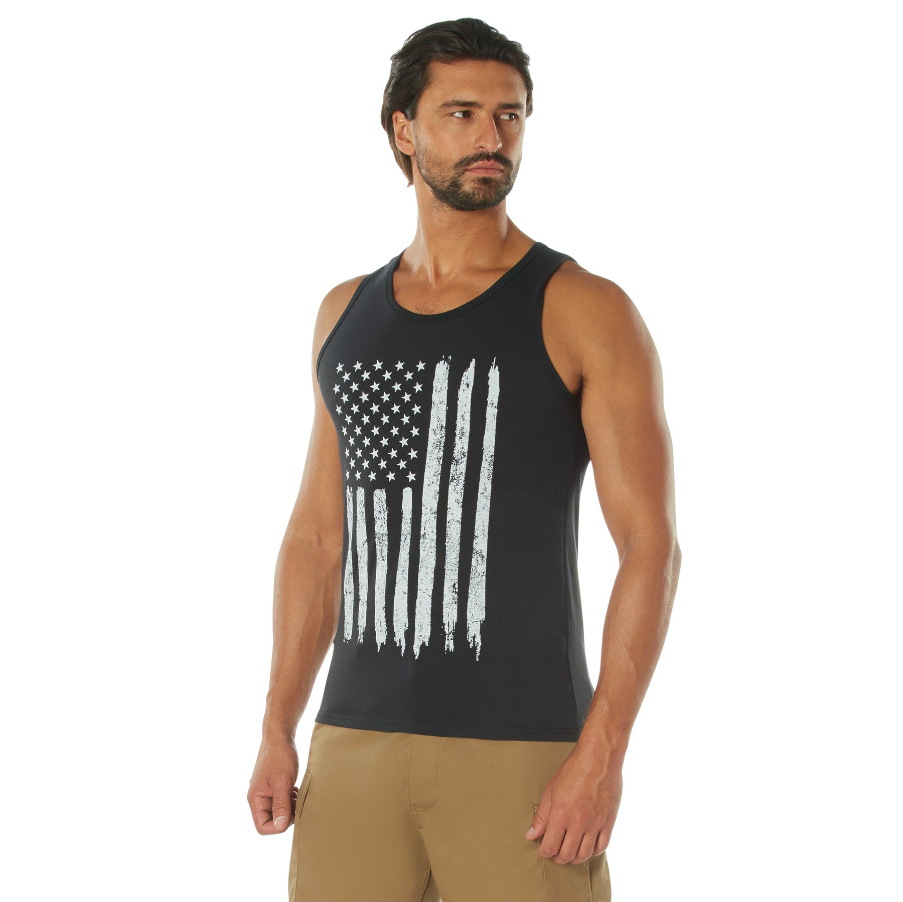 Rothco Distressed U.S. Flag Tank Top - Size : 3XL