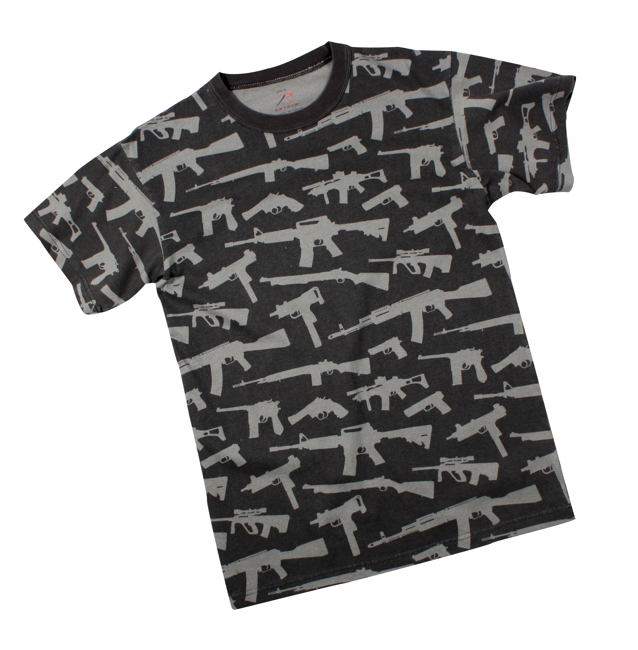 Rothco Vintage 'Guns' T-Shirt - Color : Black, Size : 2XL