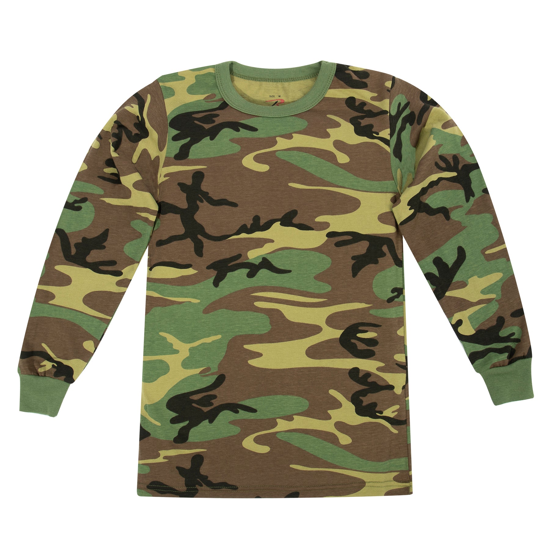 Rothco Kids Long Sleeve Camo T-Shirt - Color : Woodland Camo, Size : XS