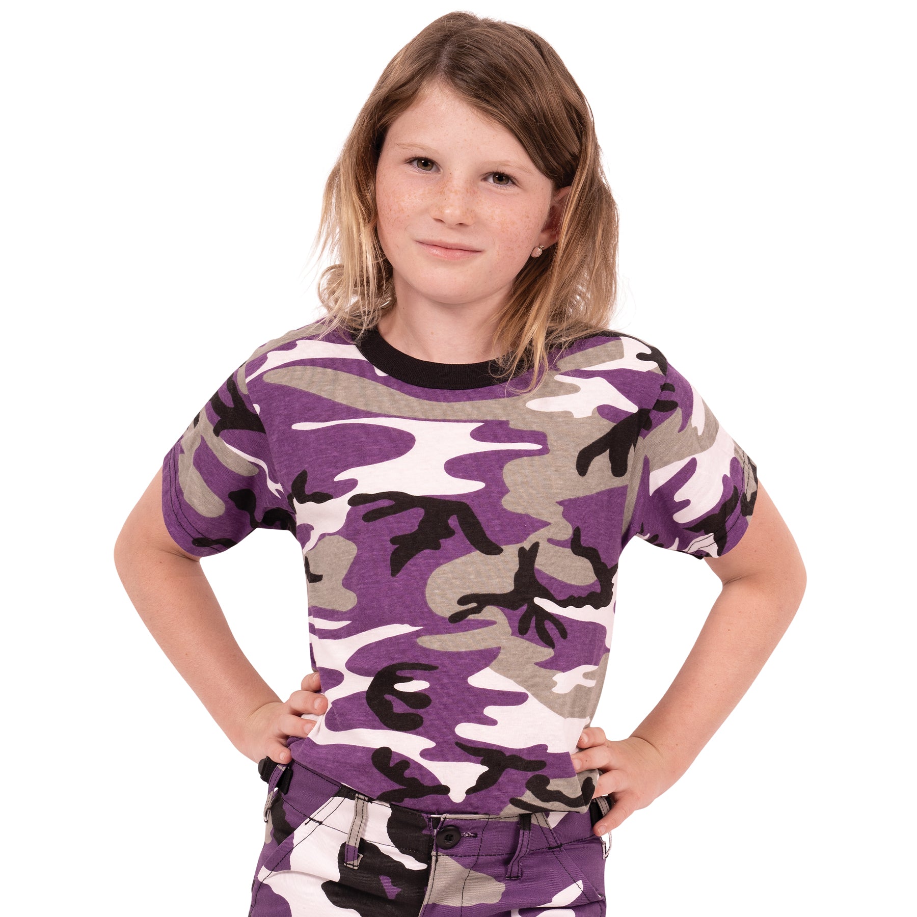 Rothco Kids Camo T-Shirt - Color : Ultra Violet Camo, Size : XL