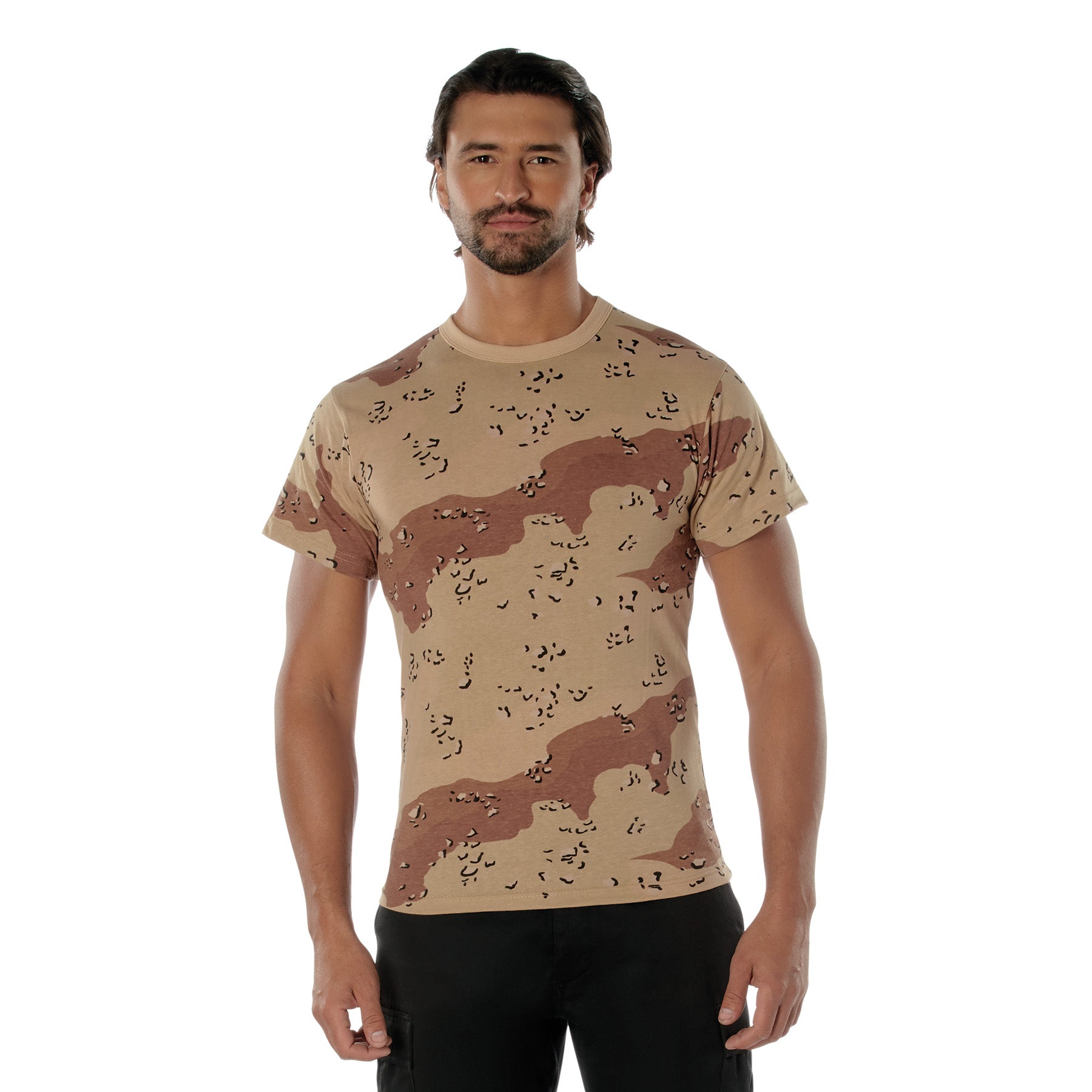 Rothco Camo T-Shirt - Color : 6-Color Desert Camo, Size : 2XL