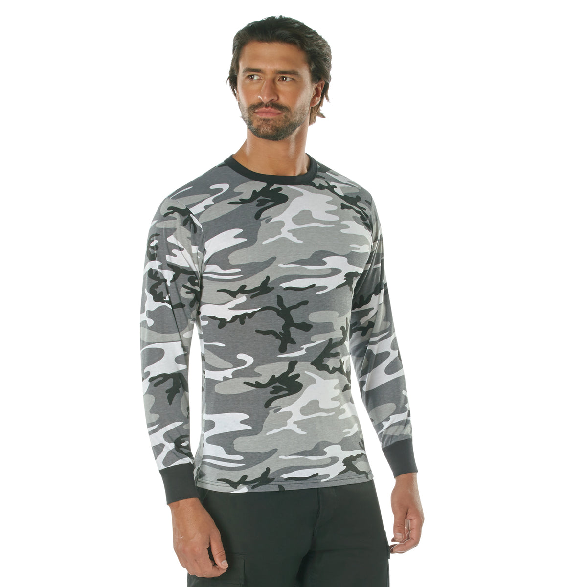 Rothco Long Sleeve Color Camo T-Shirt - Color : City Camo, Size : 3XL